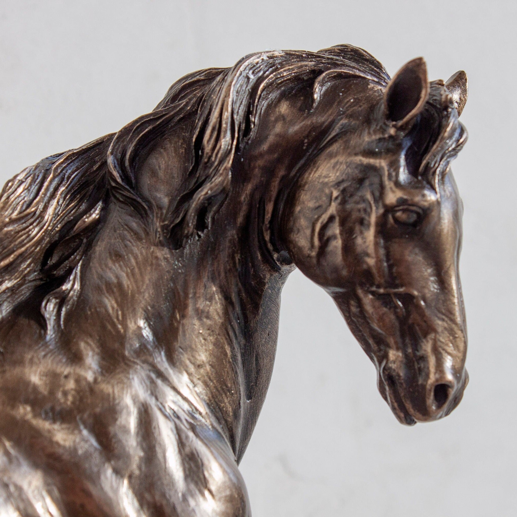 Galloping Stallion Horse Statue