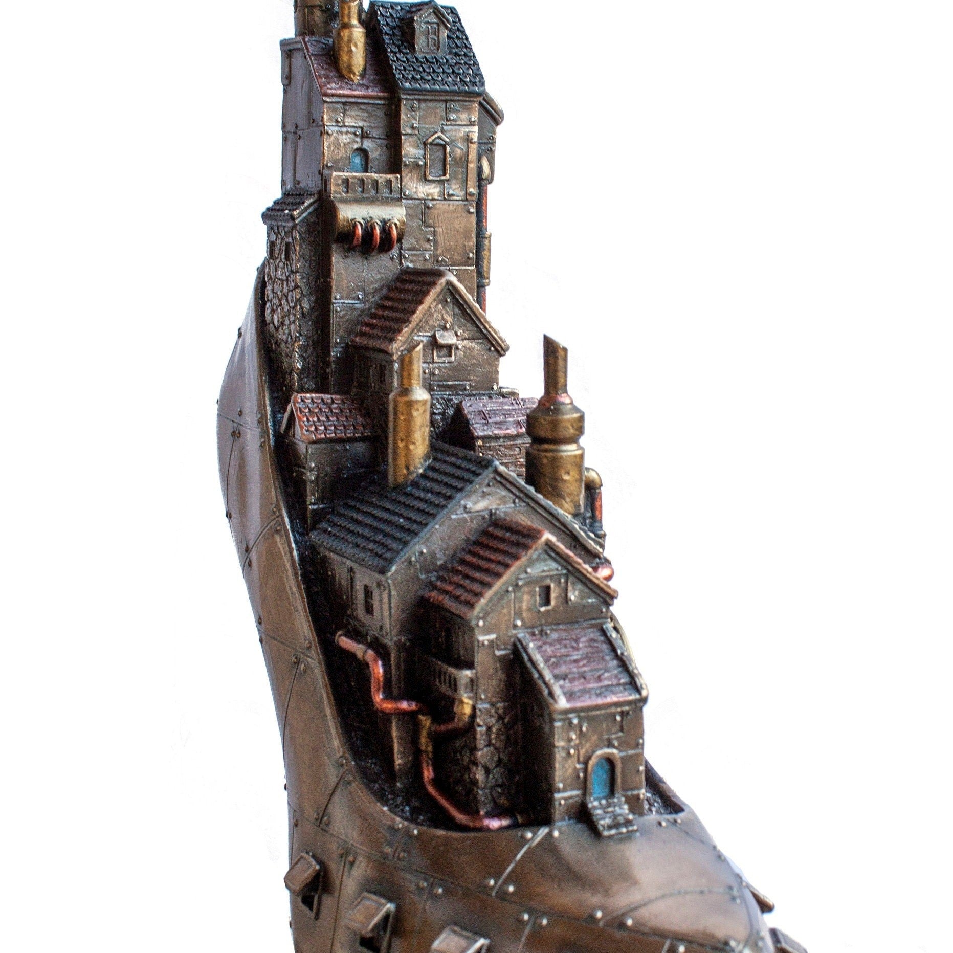 Steampunk Hill City.Steampunk Shoe.