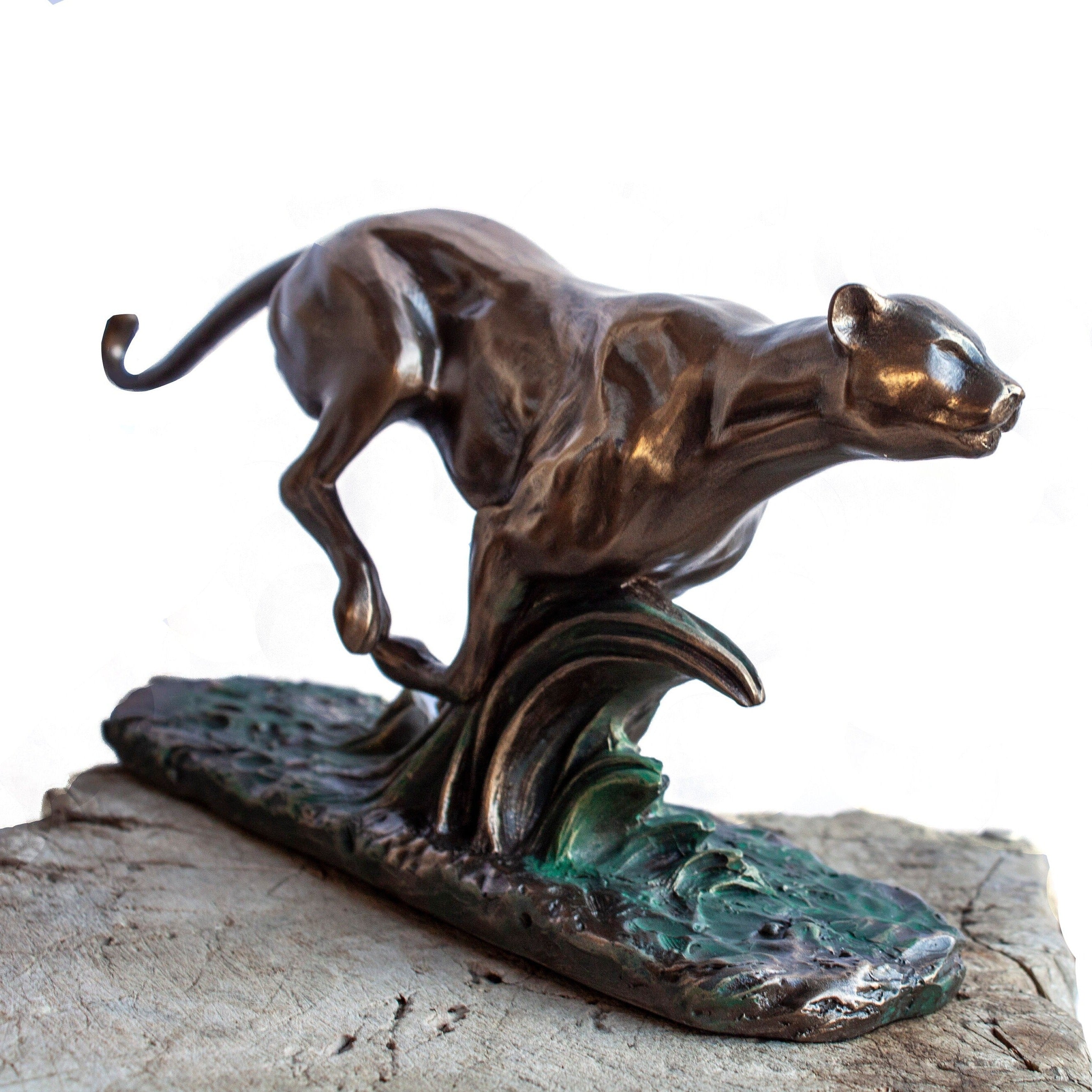 Running Panther Statue
