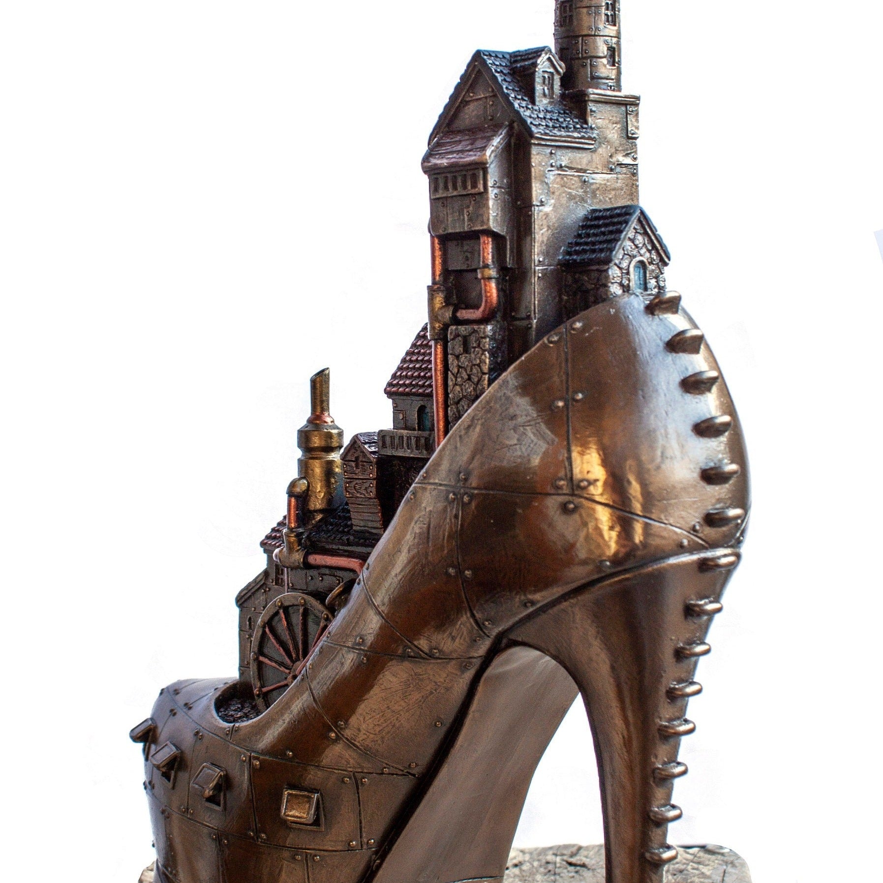 Steampunk Hill City.Steampunk Shoe.