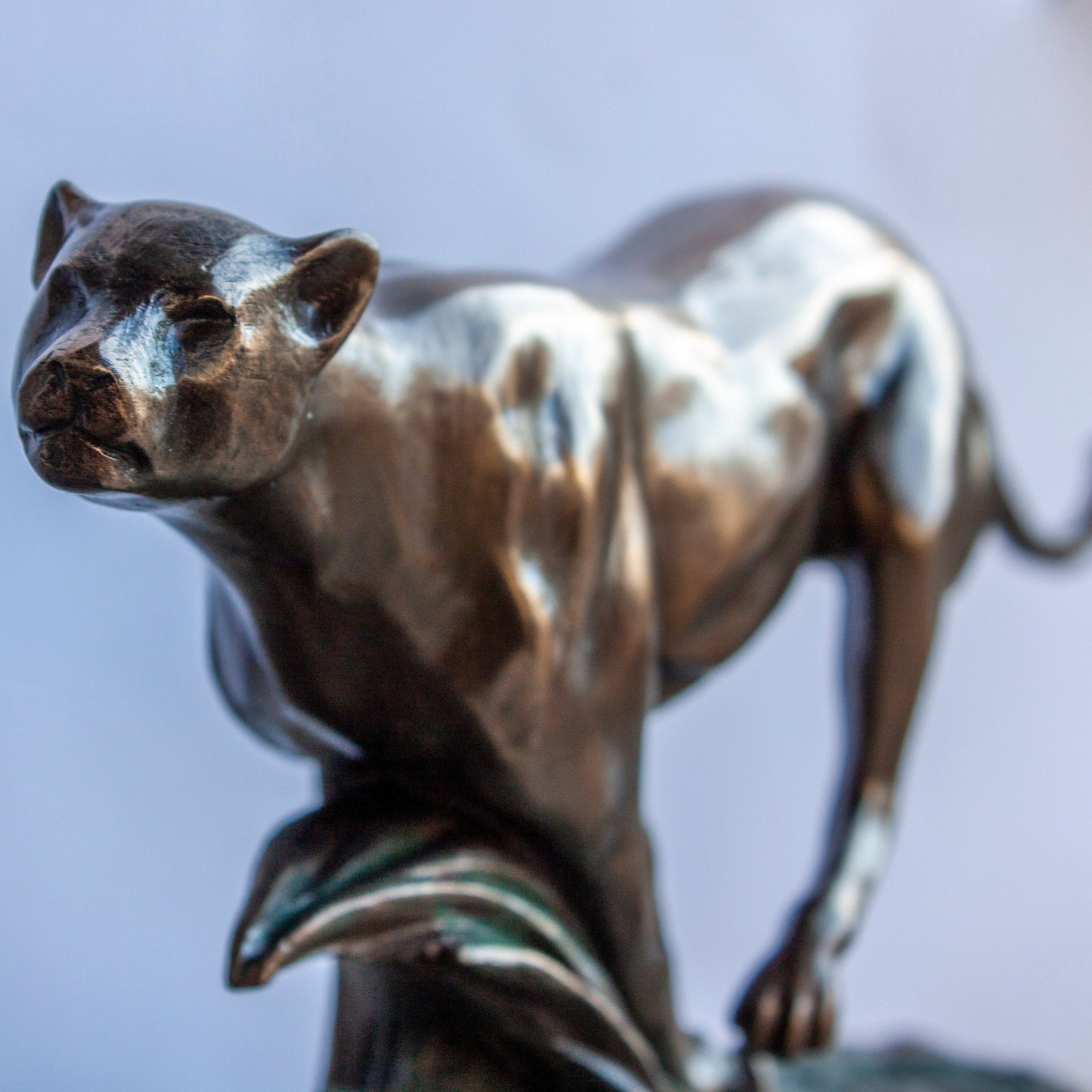 Running Panther Statue