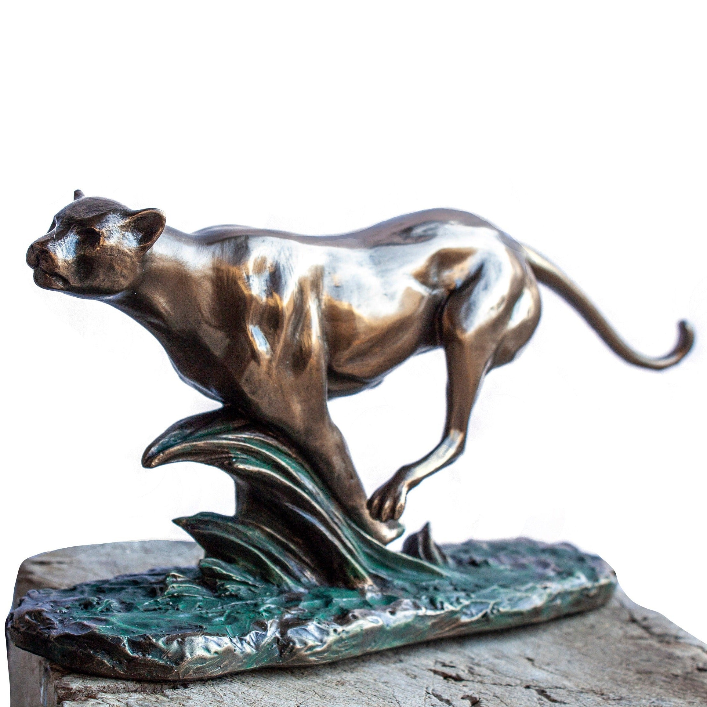 Running Panther Statue