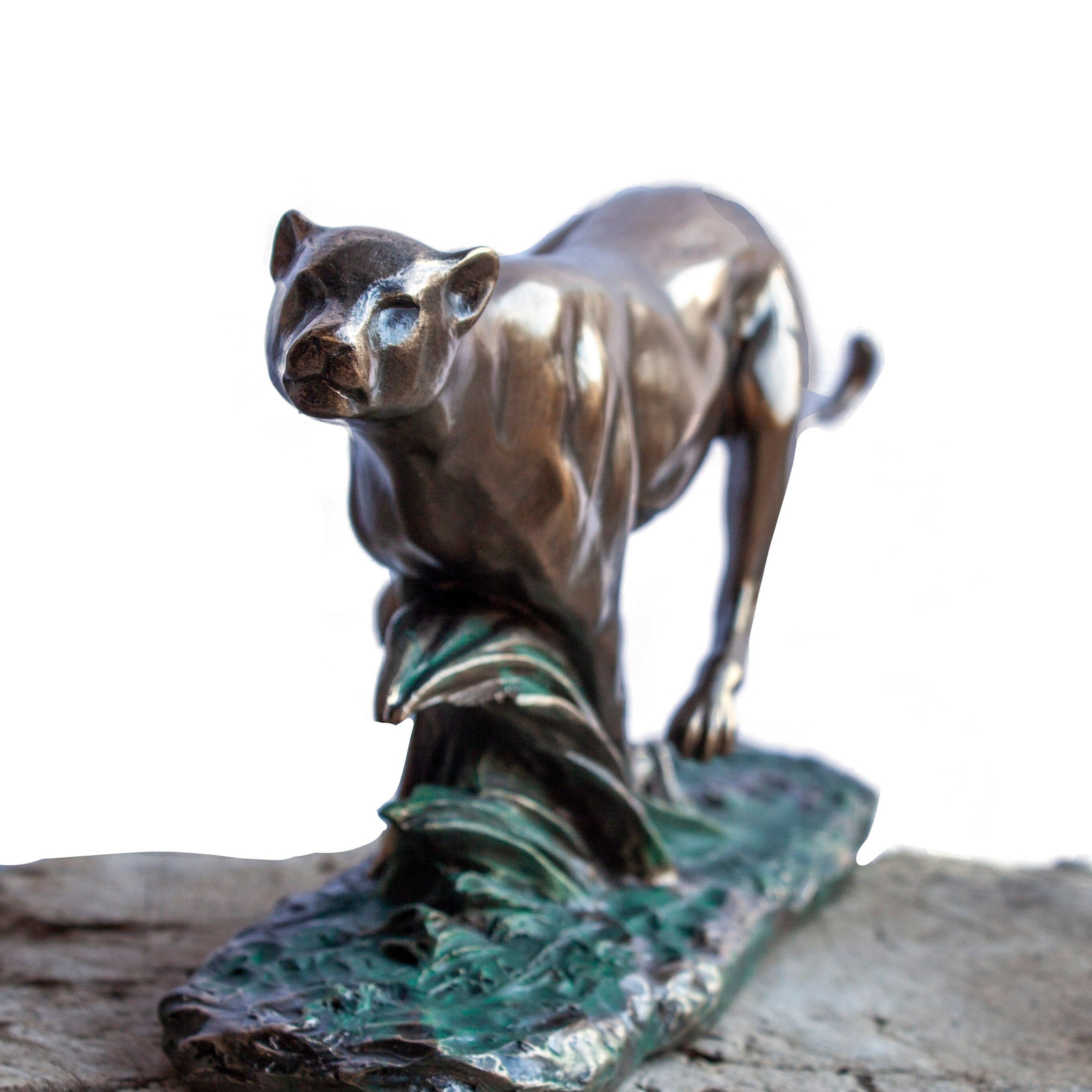 Running Panther Statue