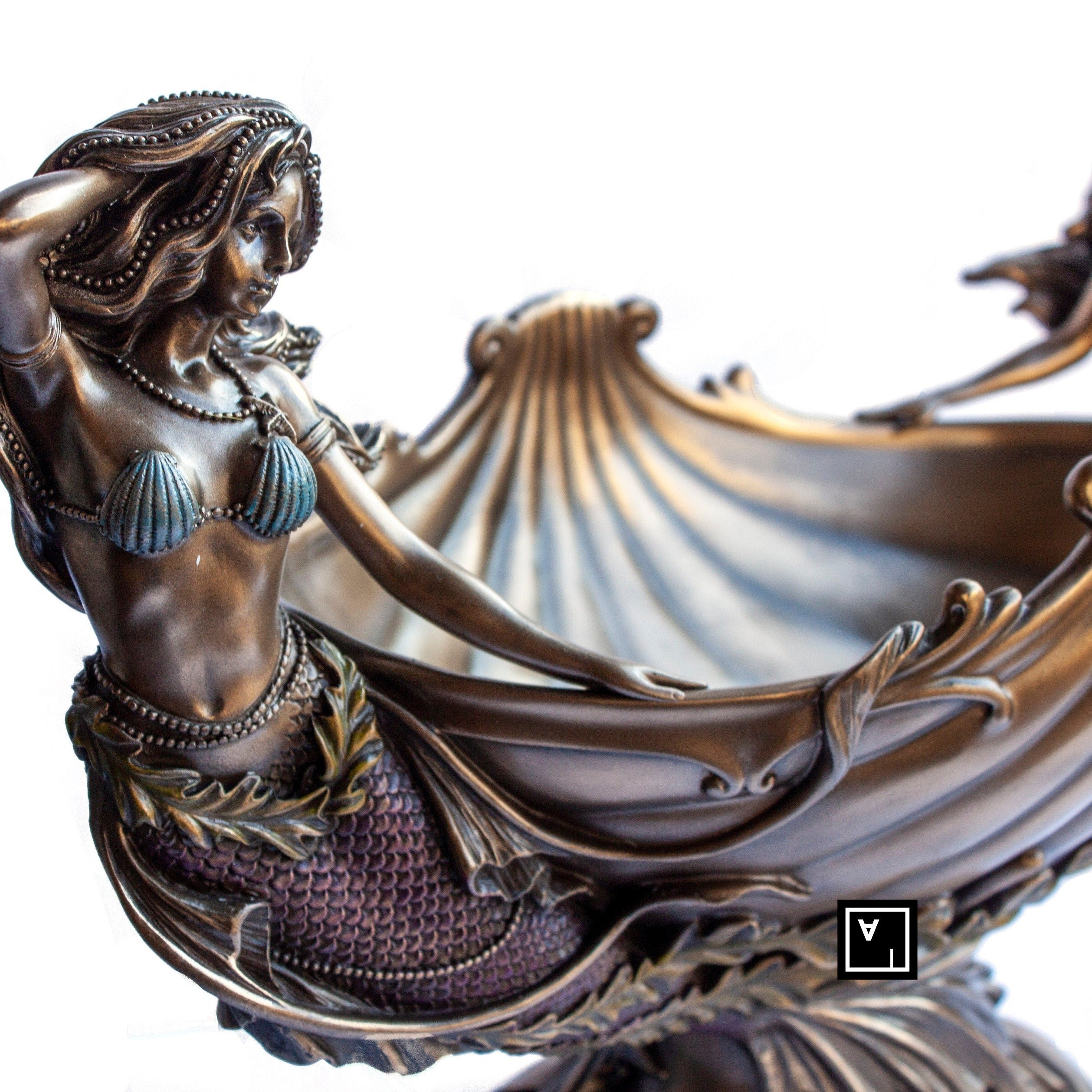 Art Nouveau Bowl with Mermaids.