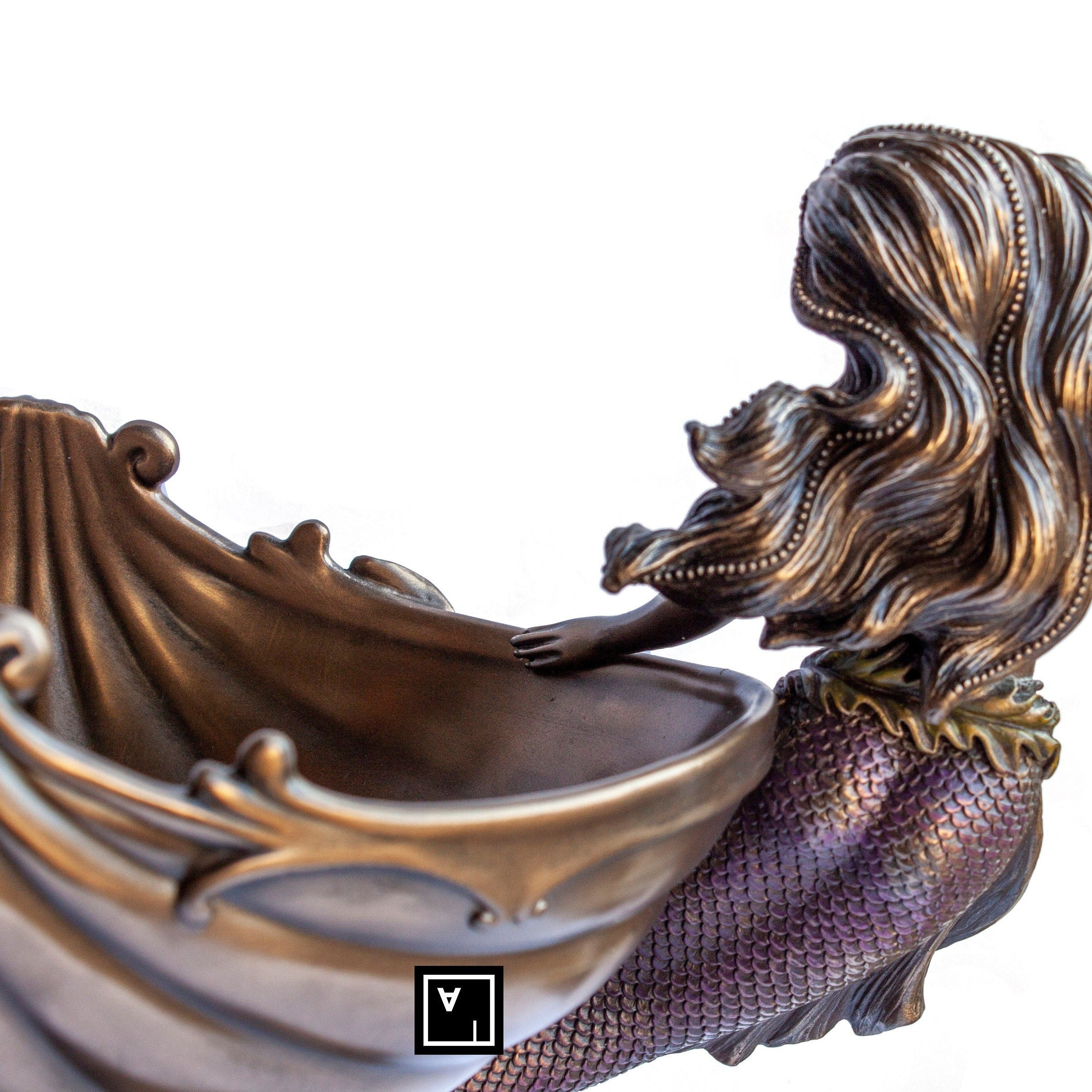Art Nouveau Bowl with Mermaids.