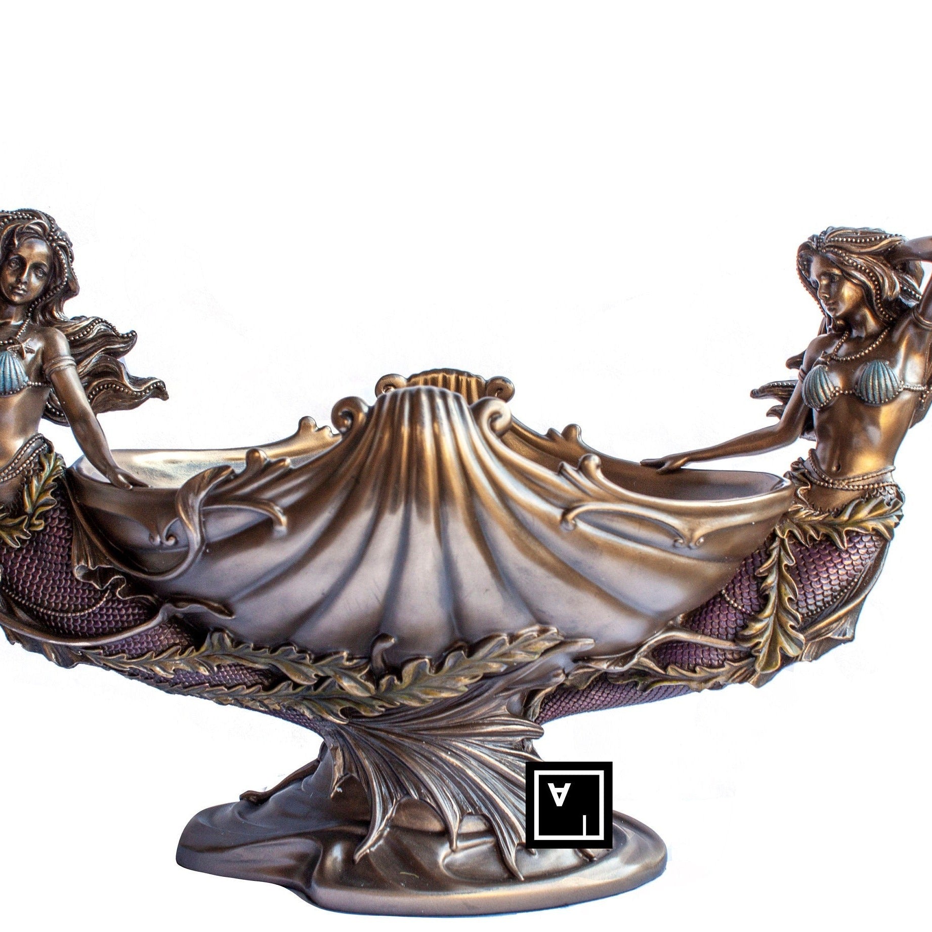 Art Nouveau Bowl with Mermaids.