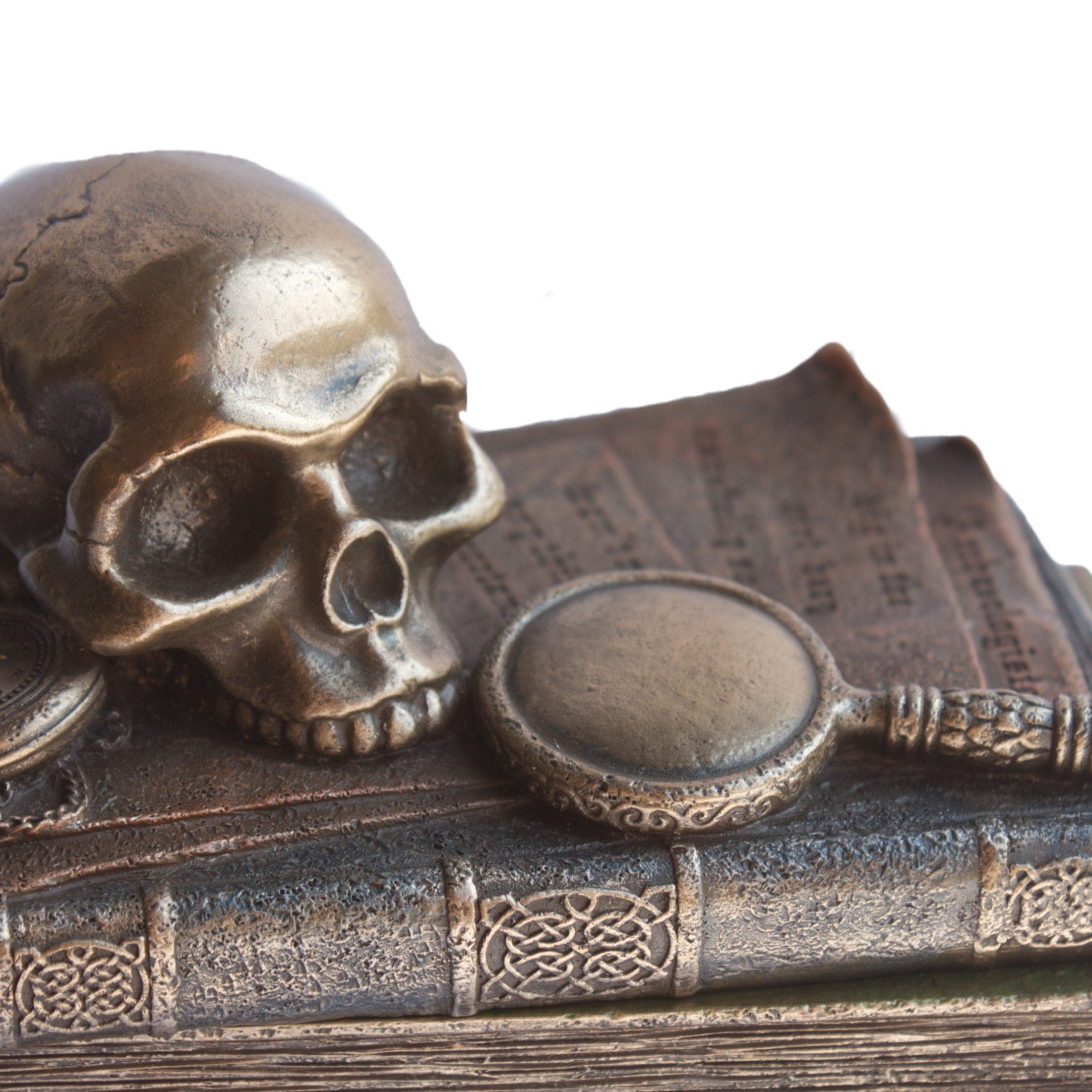 Book decor with Skull Jewellry Box. Archaeolog Gift