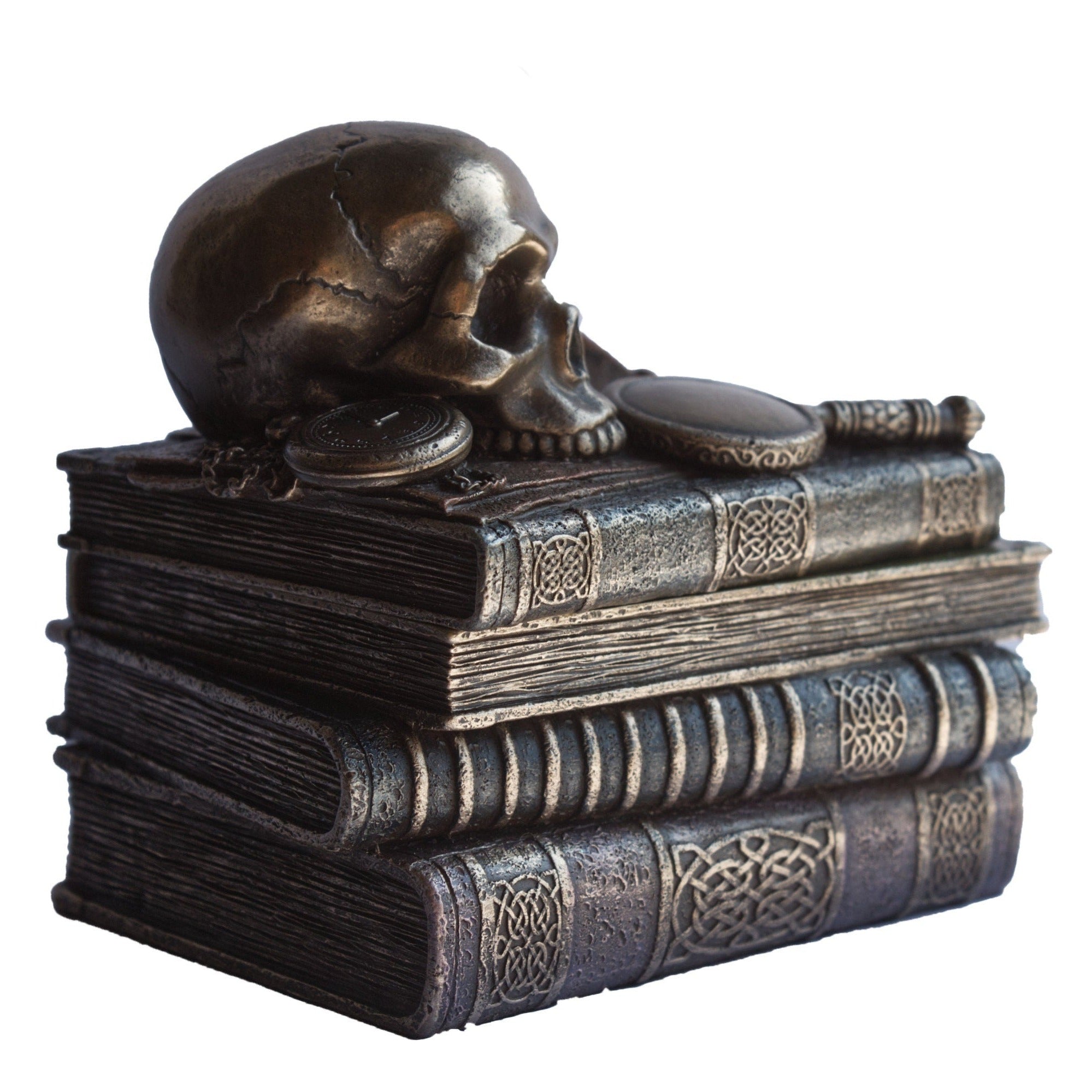 Book decor with Skull Jewellry Box. Archaeolog Gift
