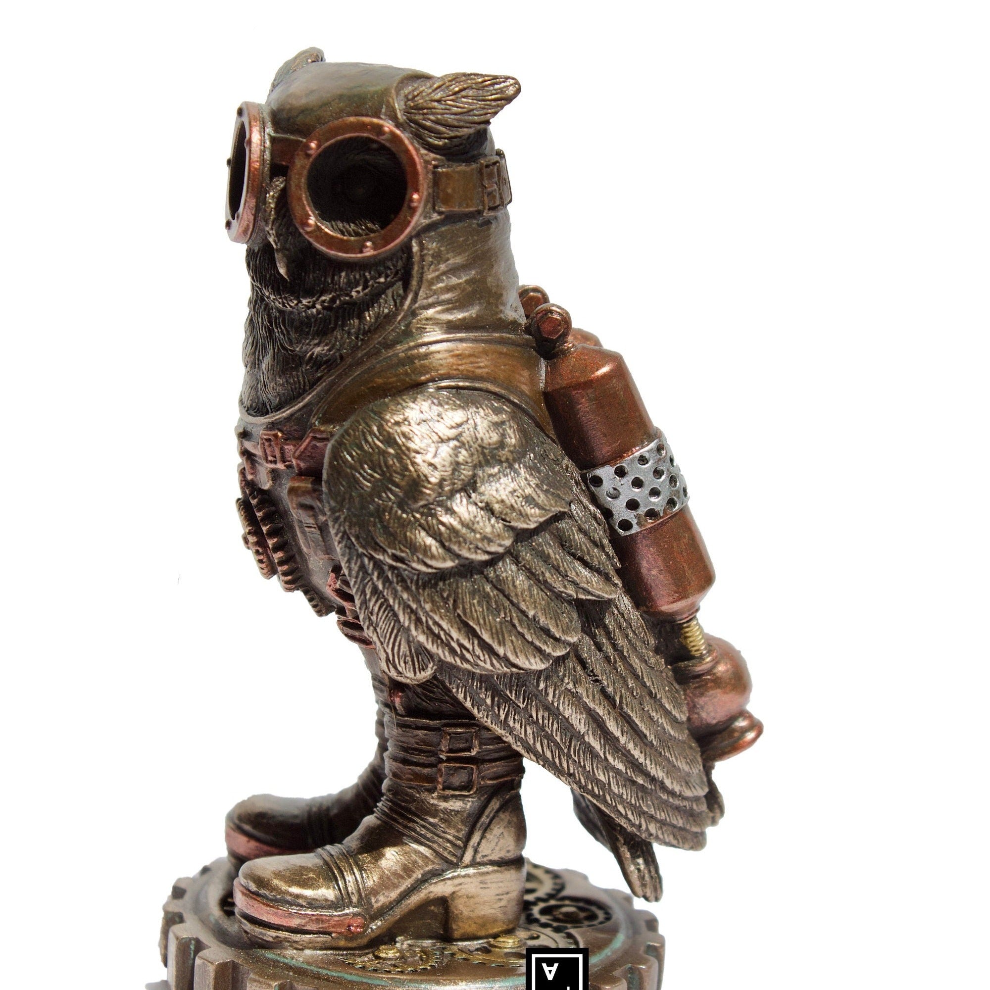 Steampunk (Small) Owl Figurine