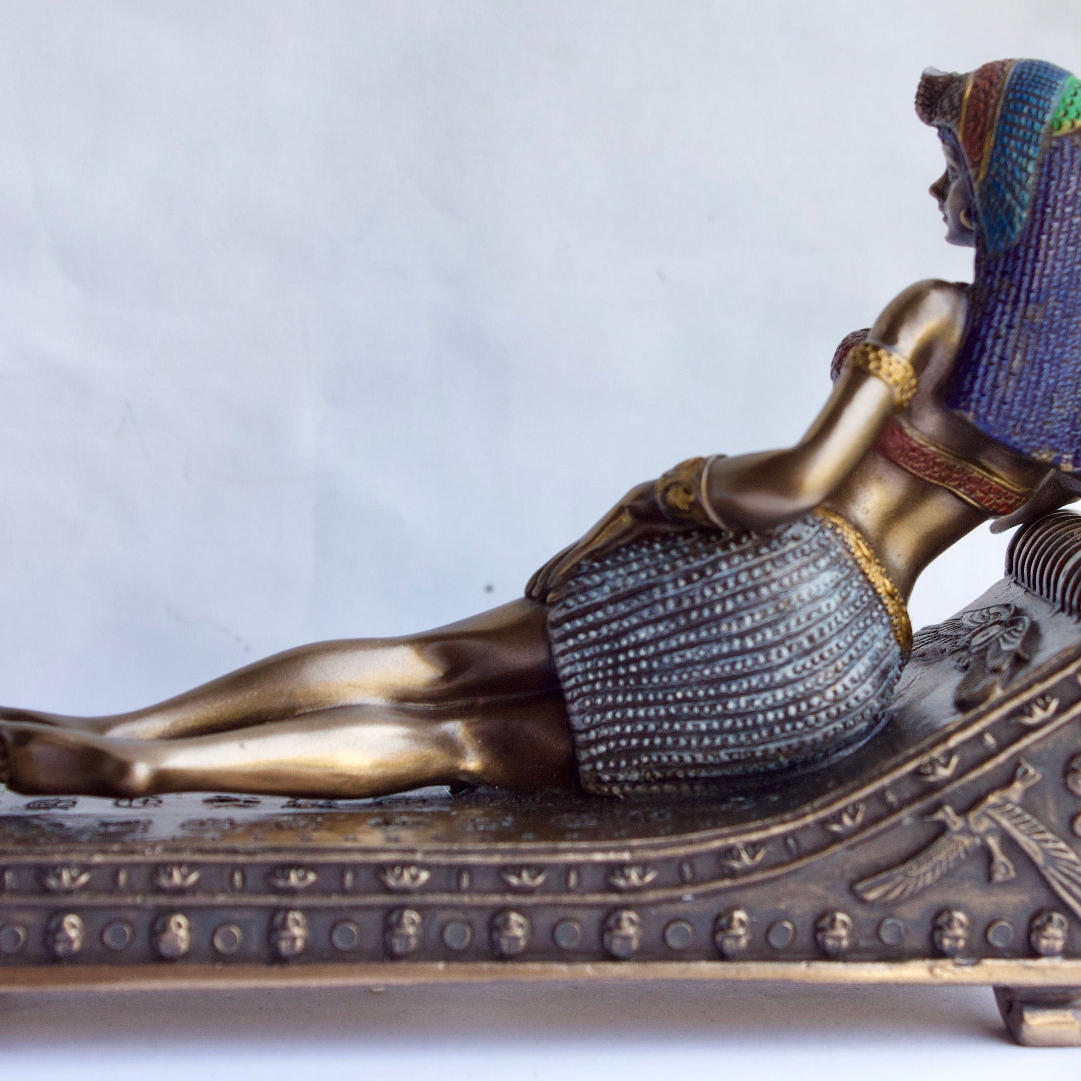 Small Cold Cast Bronze Cleopatra Statue