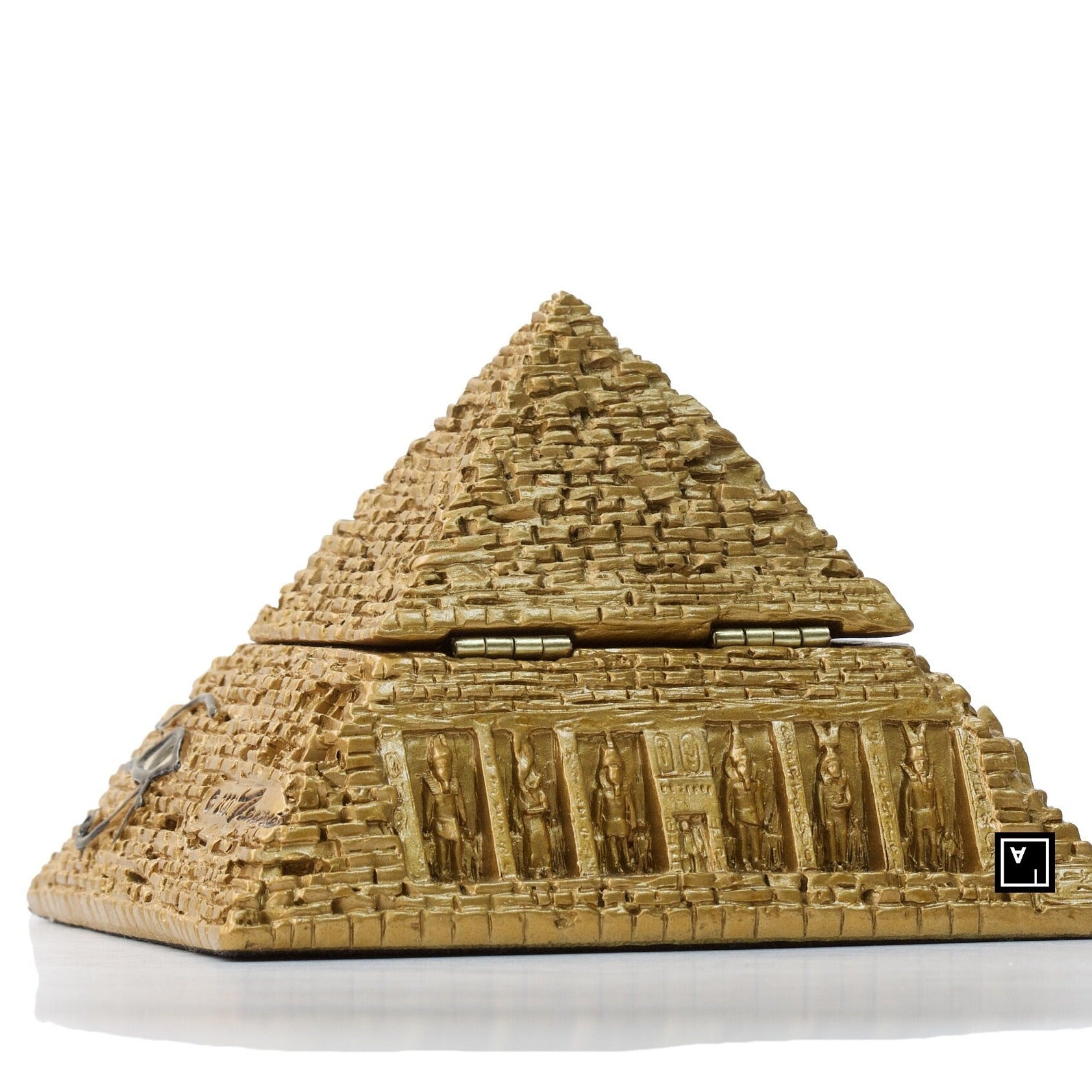 Pyramid Trinket Box: Veronese Design Bronze Finish Jewelry Box