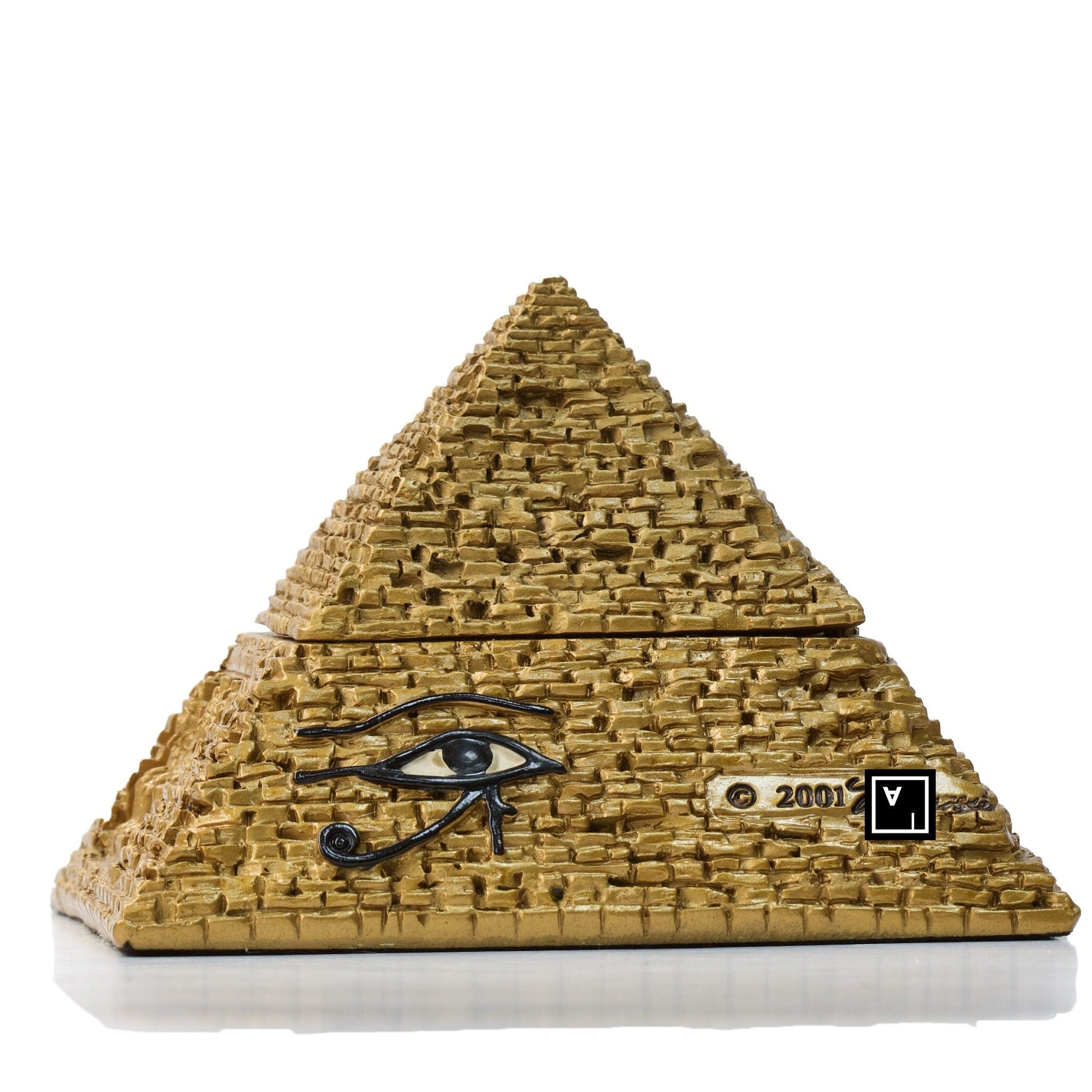 Pyramid Trinket Box: Veronese Design Bronze Finish Jewelry Box