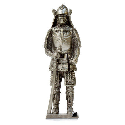 Samurai Uesugi Kenshin Statue. Solid Pewter Samurai Figurine.