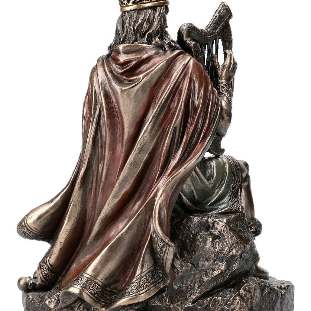 King Dagda Statue: Celtic Mythology Decor, Cold Cast Bronze