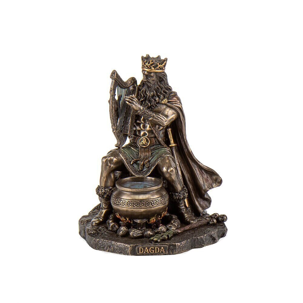 King Dagda Statue: Celtic Mythology Decor, Cold Cast Bronze