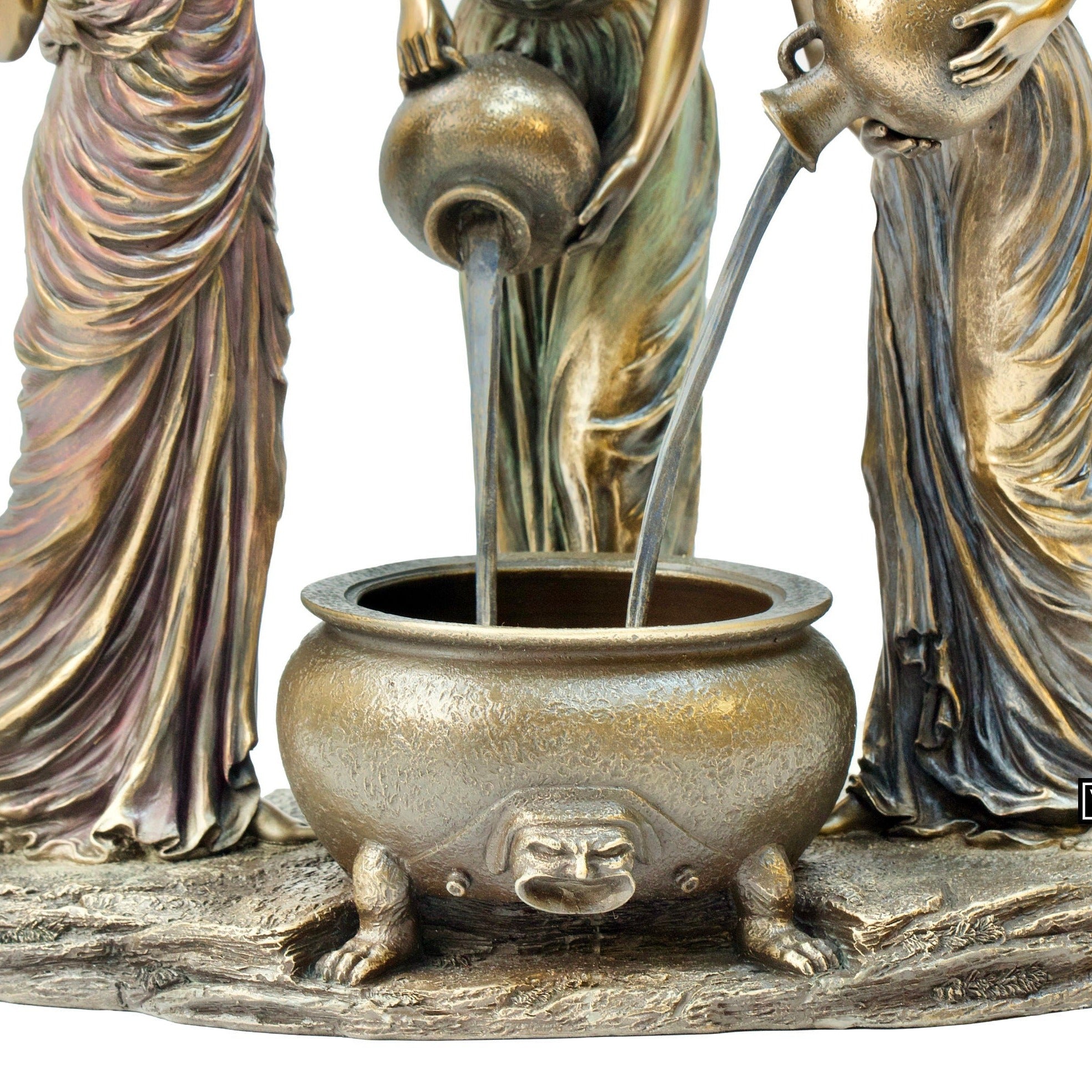 Danaides Statue: John William Waterhouse, Greek Mythology Bronze Finish Figurine