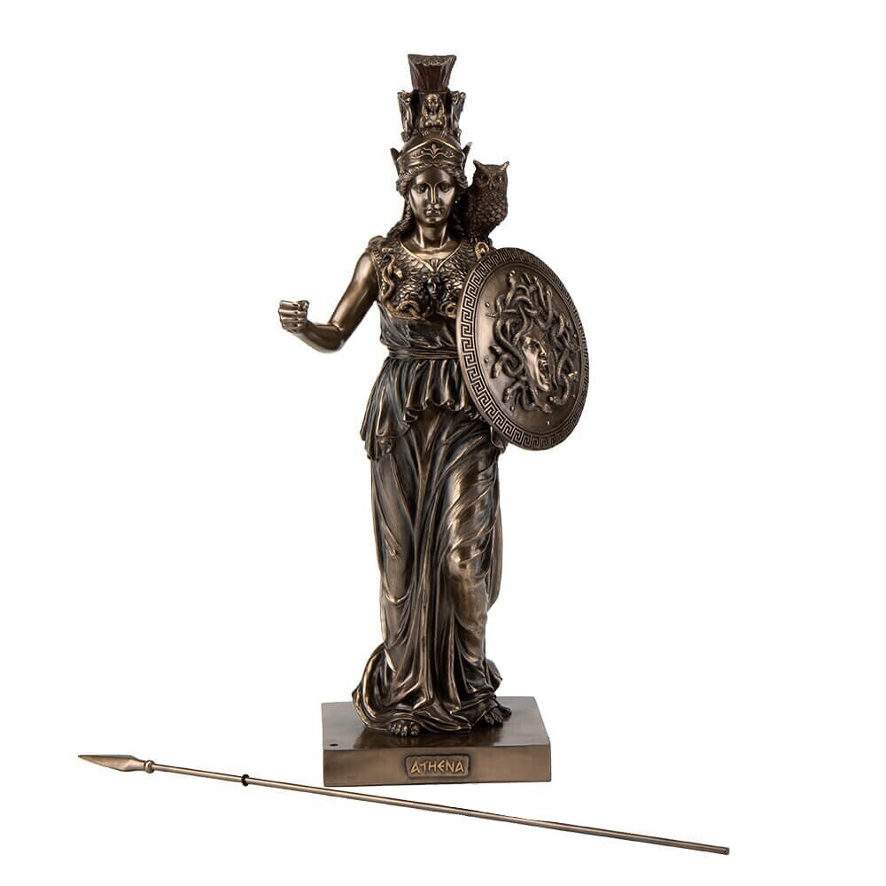 Large (20 Inc) Athena Standing with Spear Statue