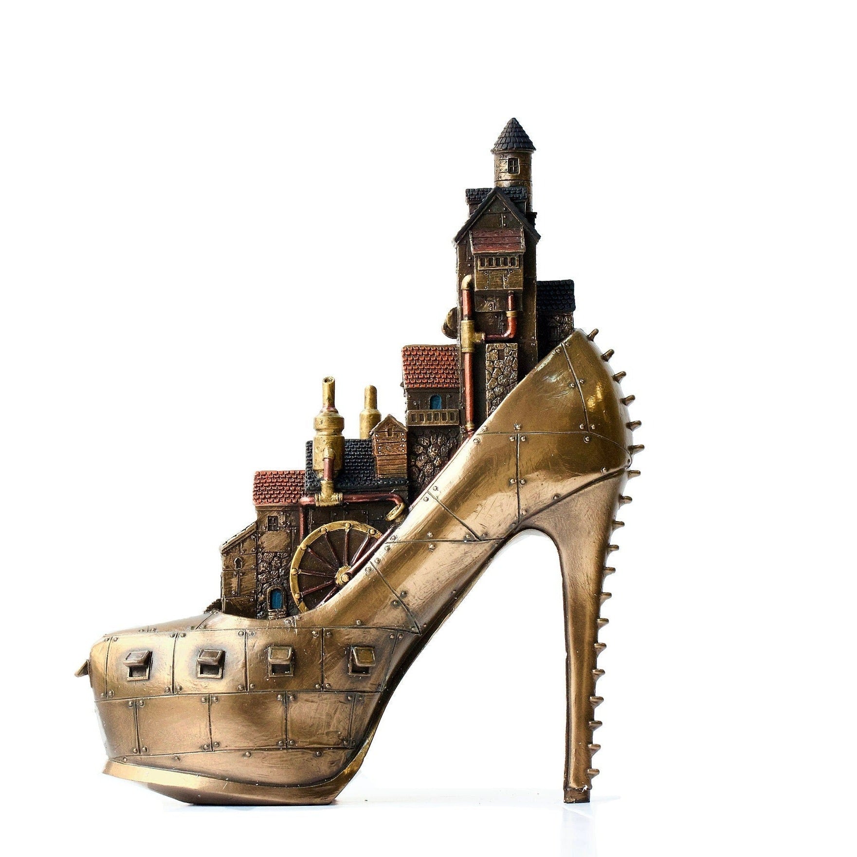 Steampunk Hill City.Steampunk Shoe.