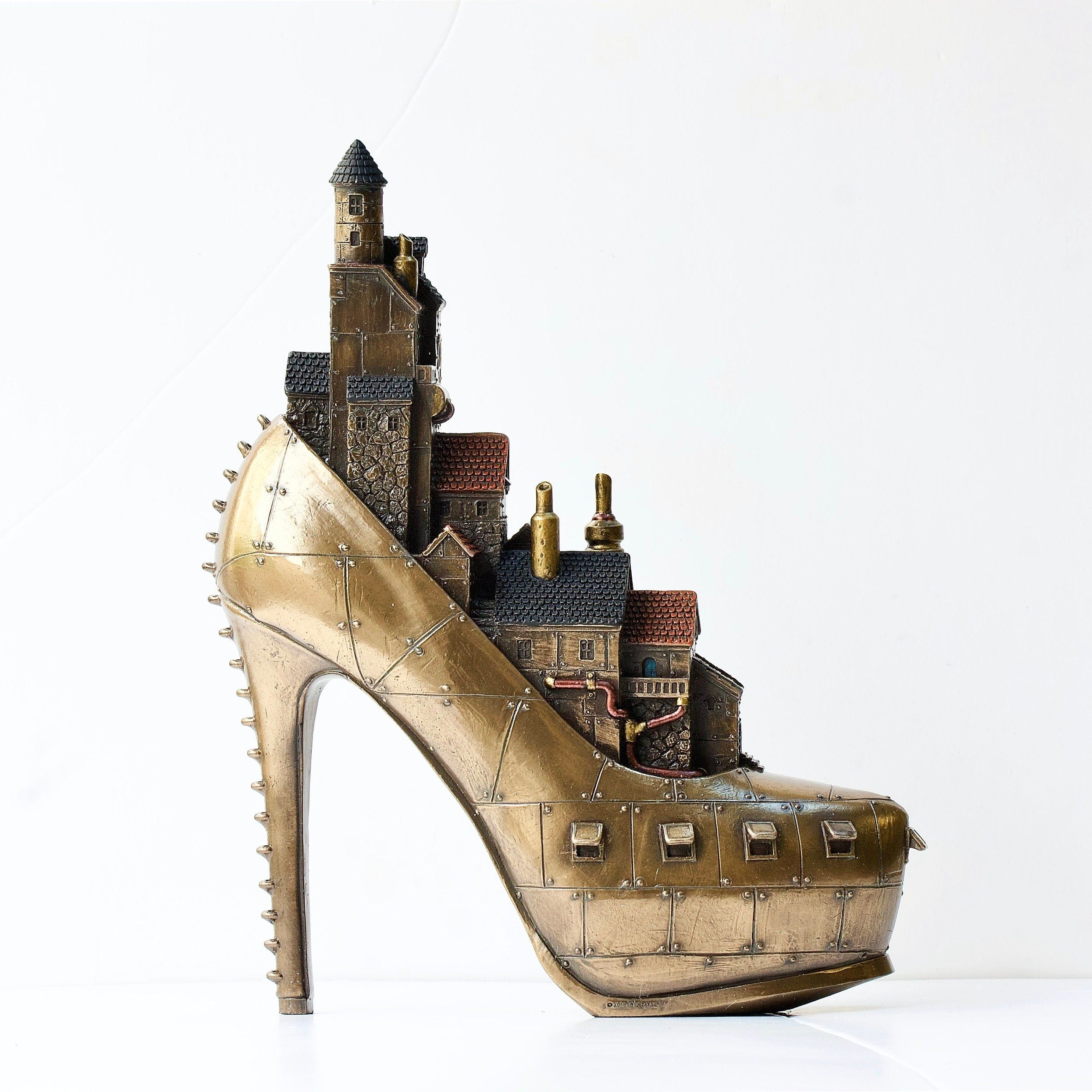 Steampunk Hill City.Steampunk Shoe.
