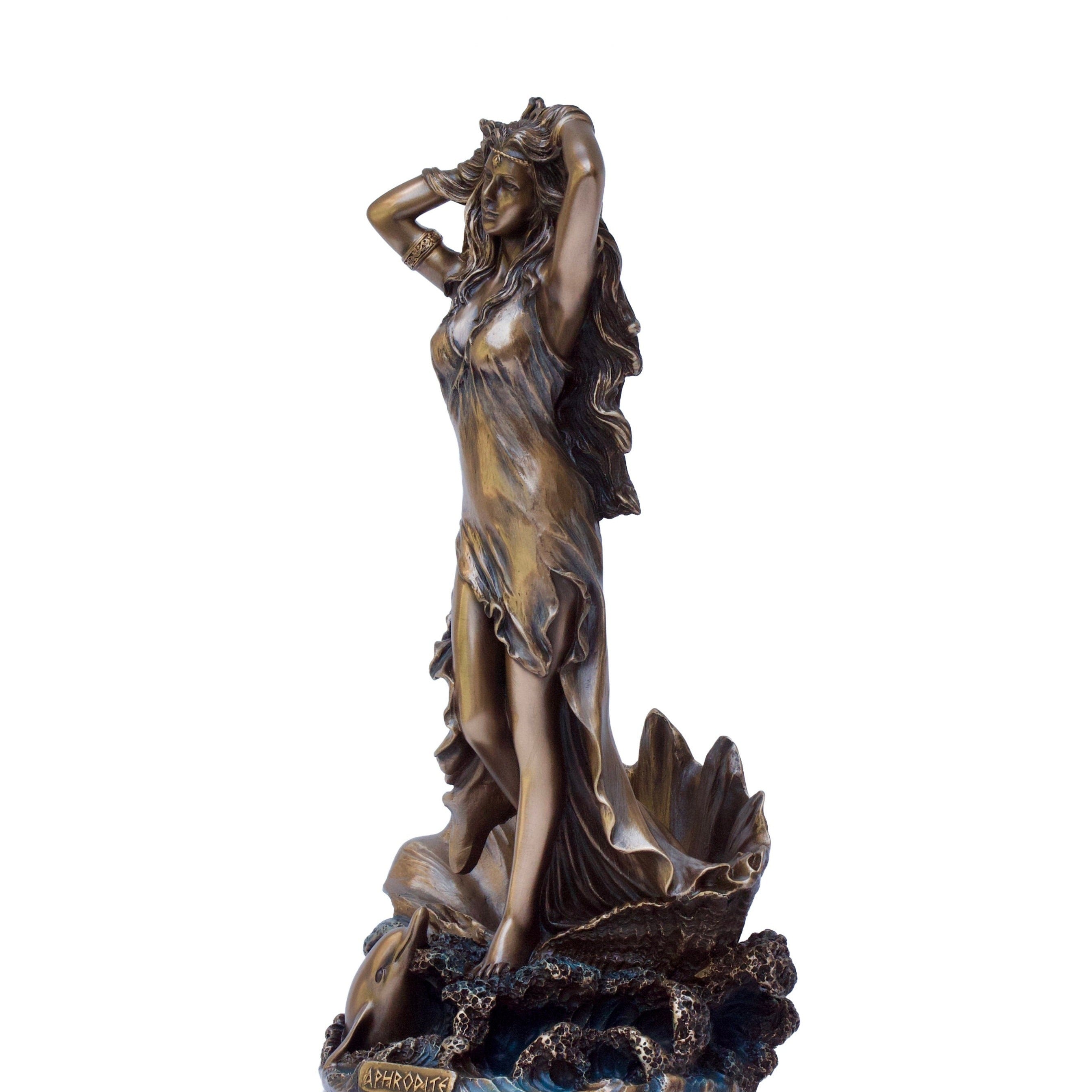 Bronze Aphrodite Figurine - Olympian Goddess of Love Sculpture