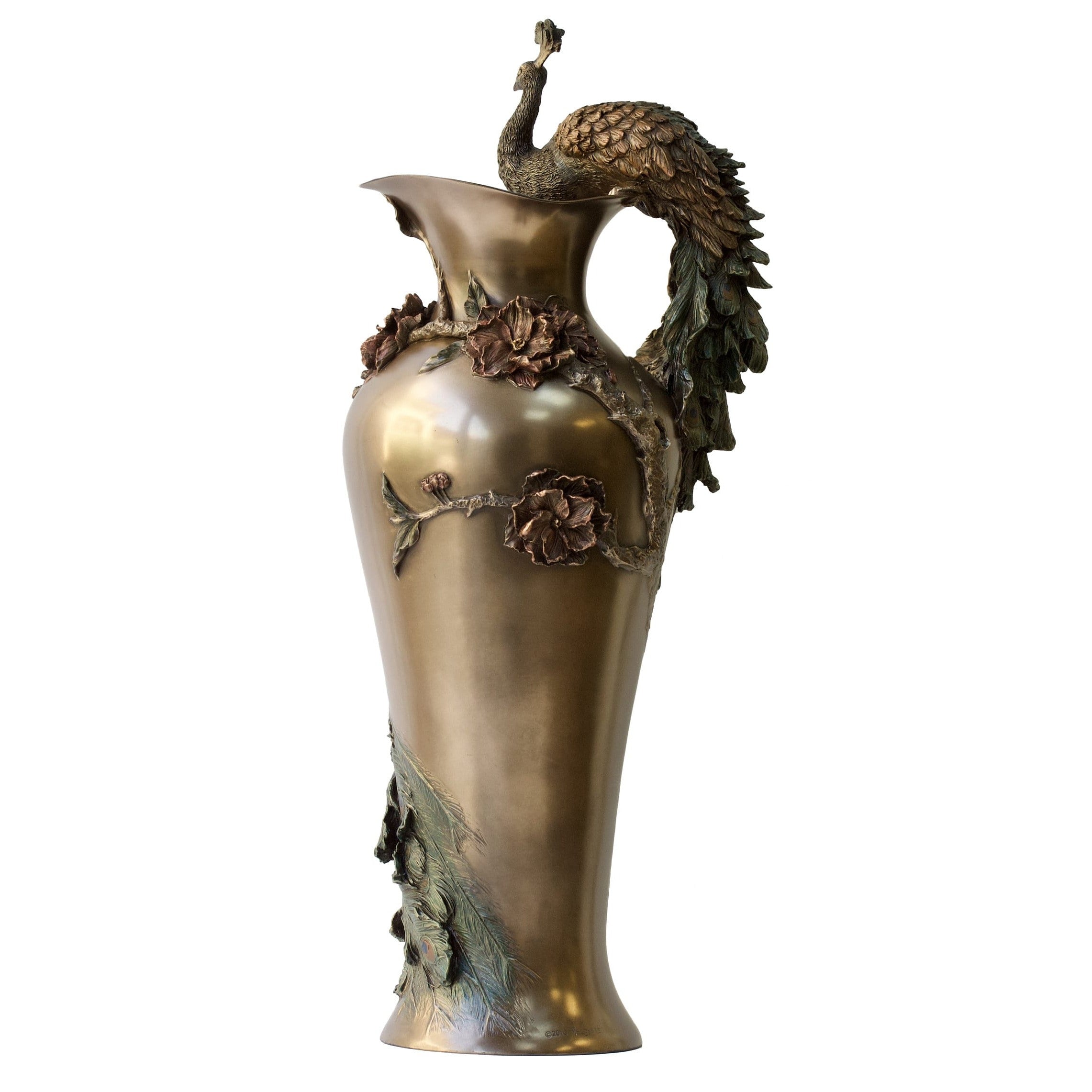 16.93 Art nouveau Peacock Vase