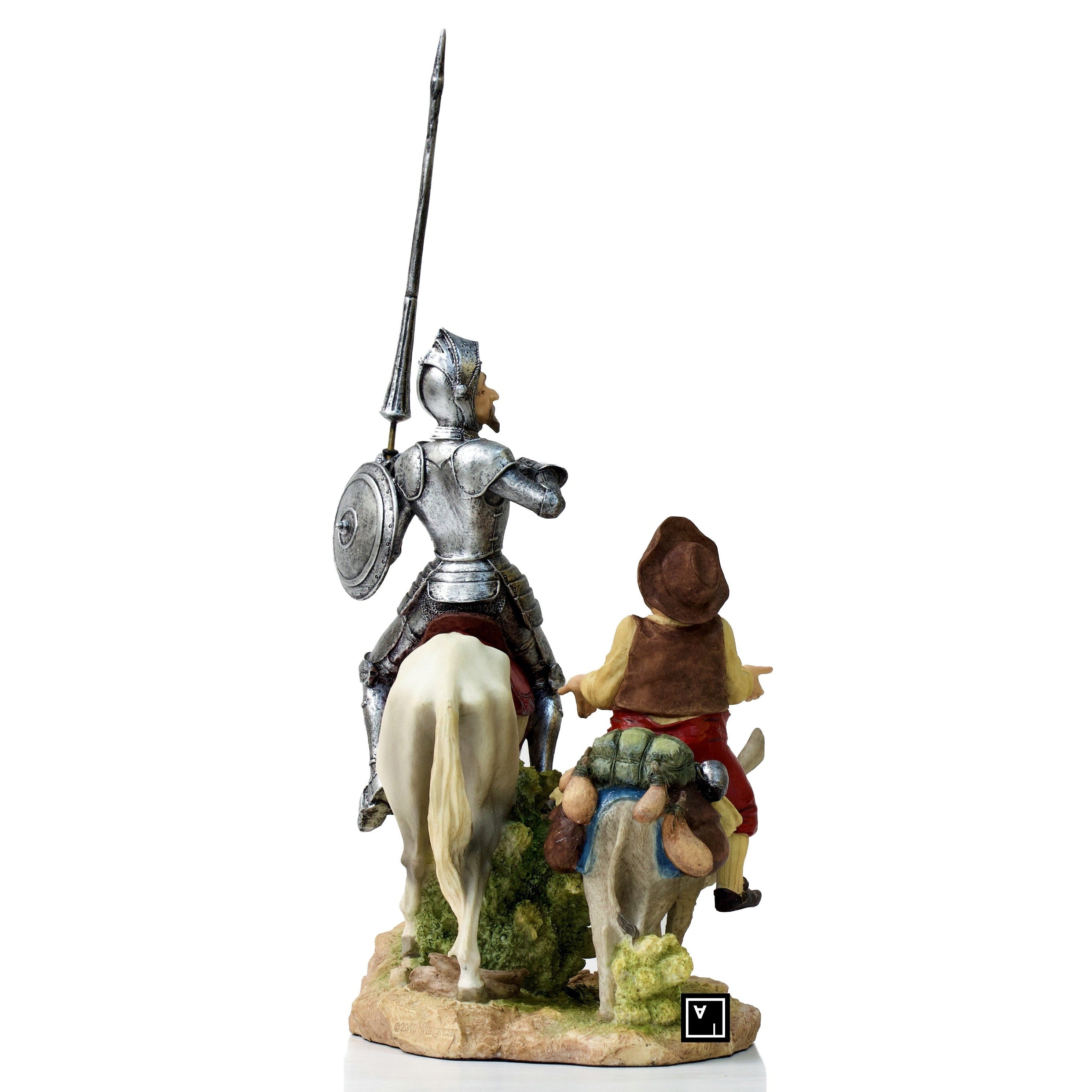 Man of La Mancha Don Quixote and Sanca Panza Statue Figurine