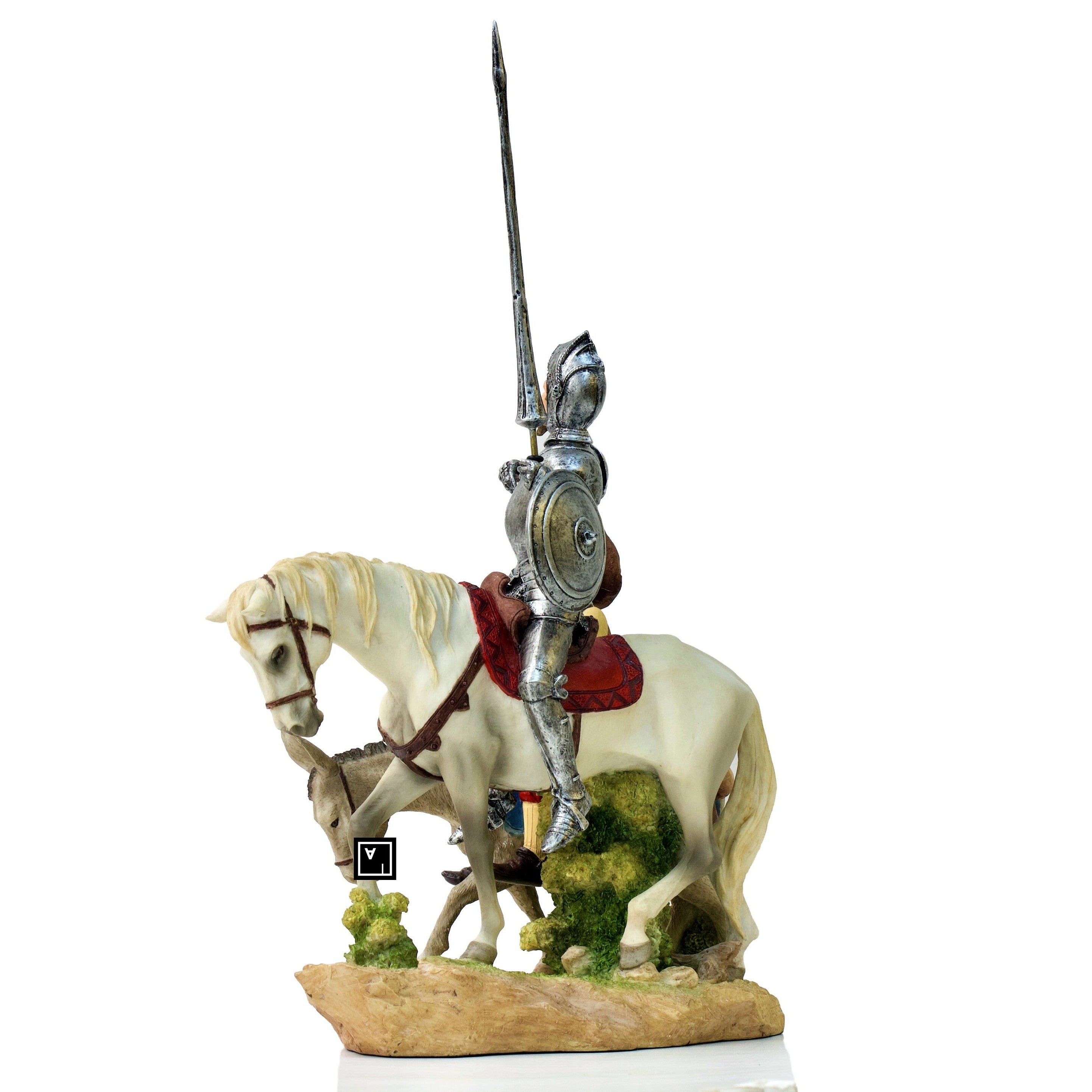 Man of La Mancha Don Quixote and Sanca Panza Statue Figurine