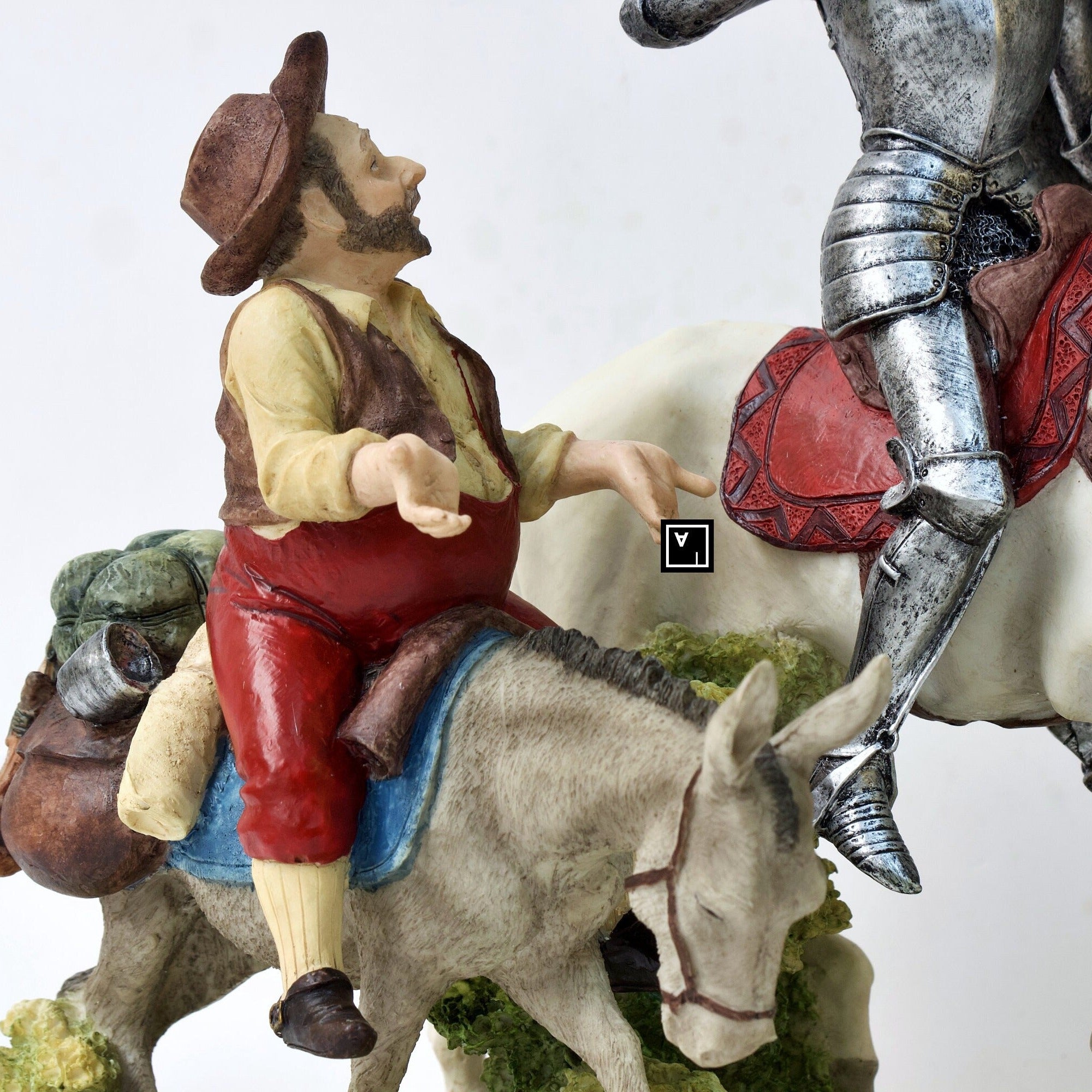 Man of La Mancha Don Quixote and Sanca Panza Statue Figurine