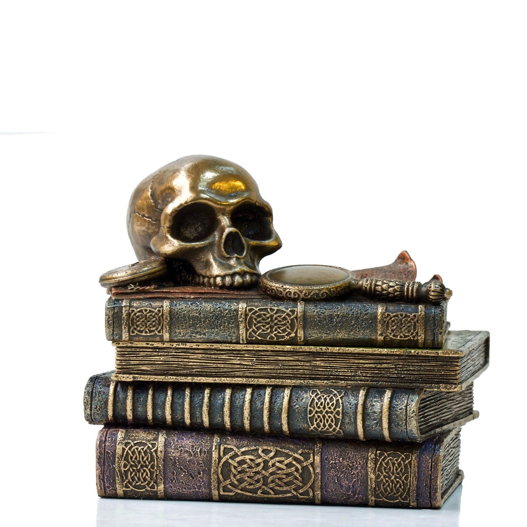 Book decor with Skull Jewellry Box. Archaeolog Gift