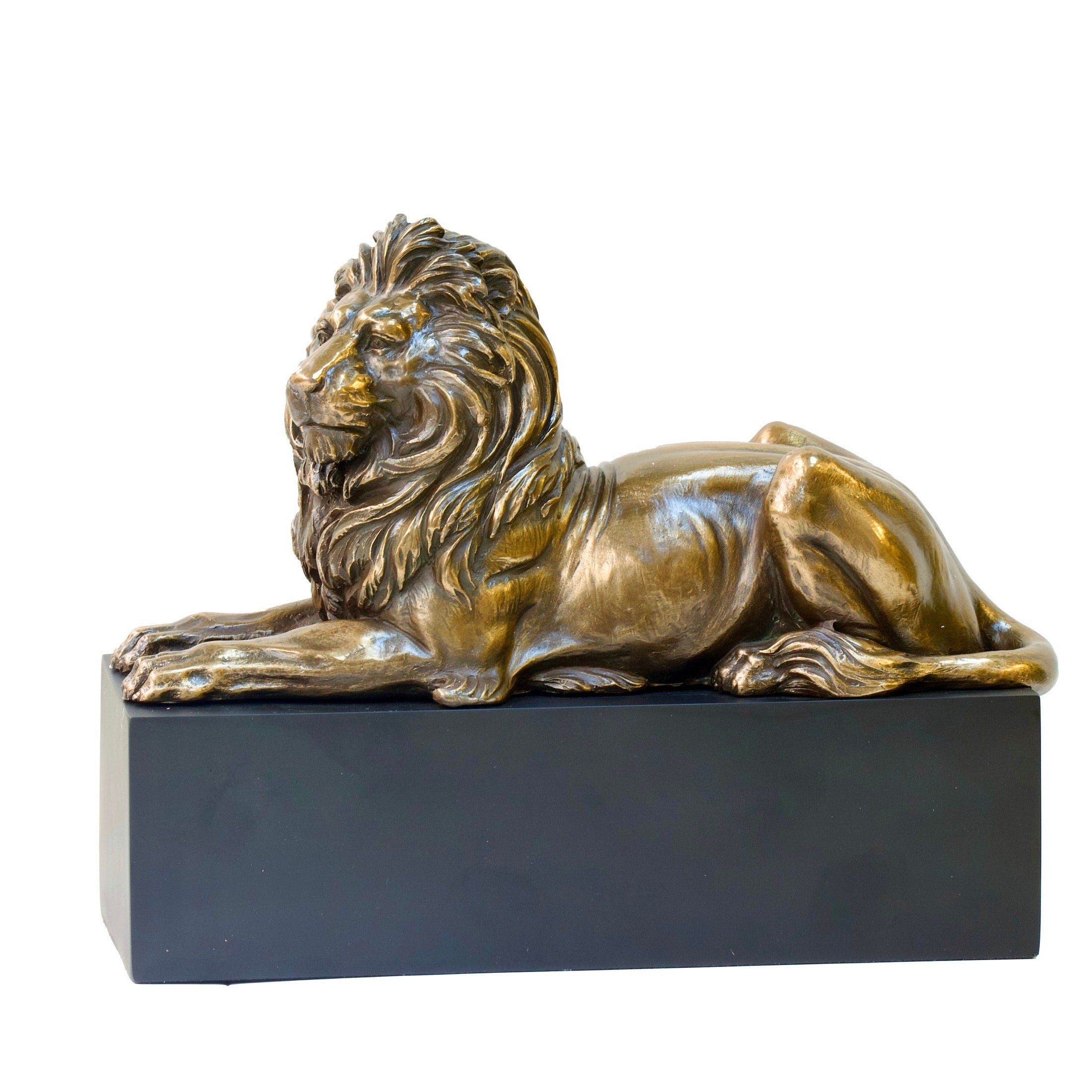 Bronzed Lion Statue