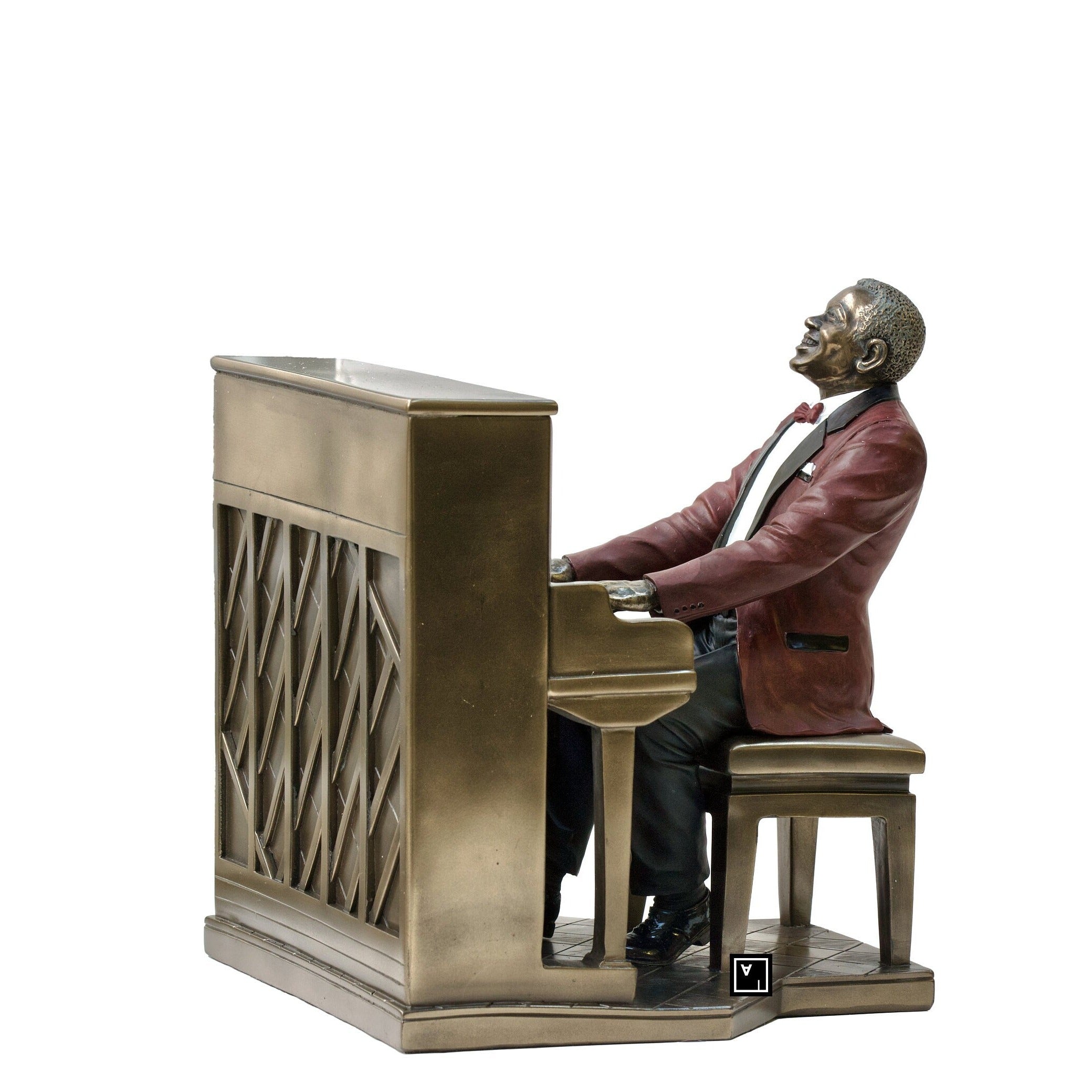 Musician Figurine. Jazz Band Pianist Statue.