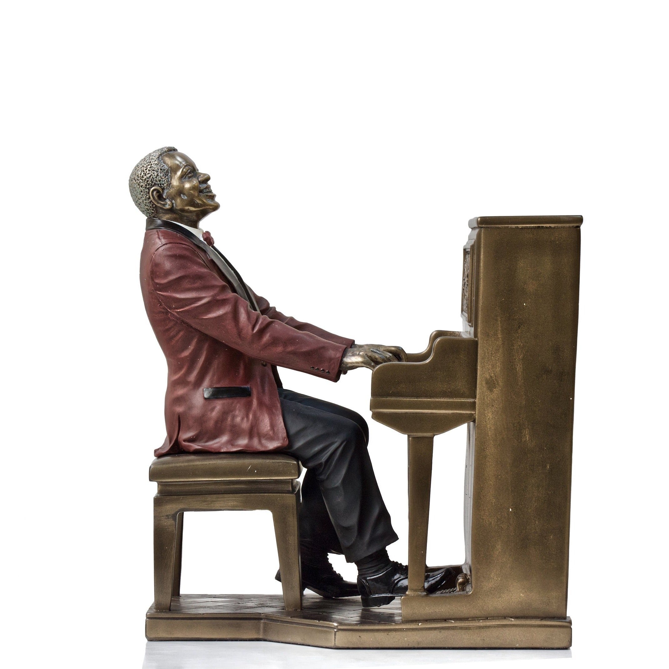 Musician Figurine. Jazz Band Pianist Statue.