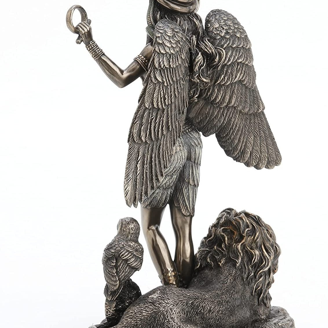 Ishtar Statue: Mesopotamian Goddess of Love and Power, Cold Cast Bronze