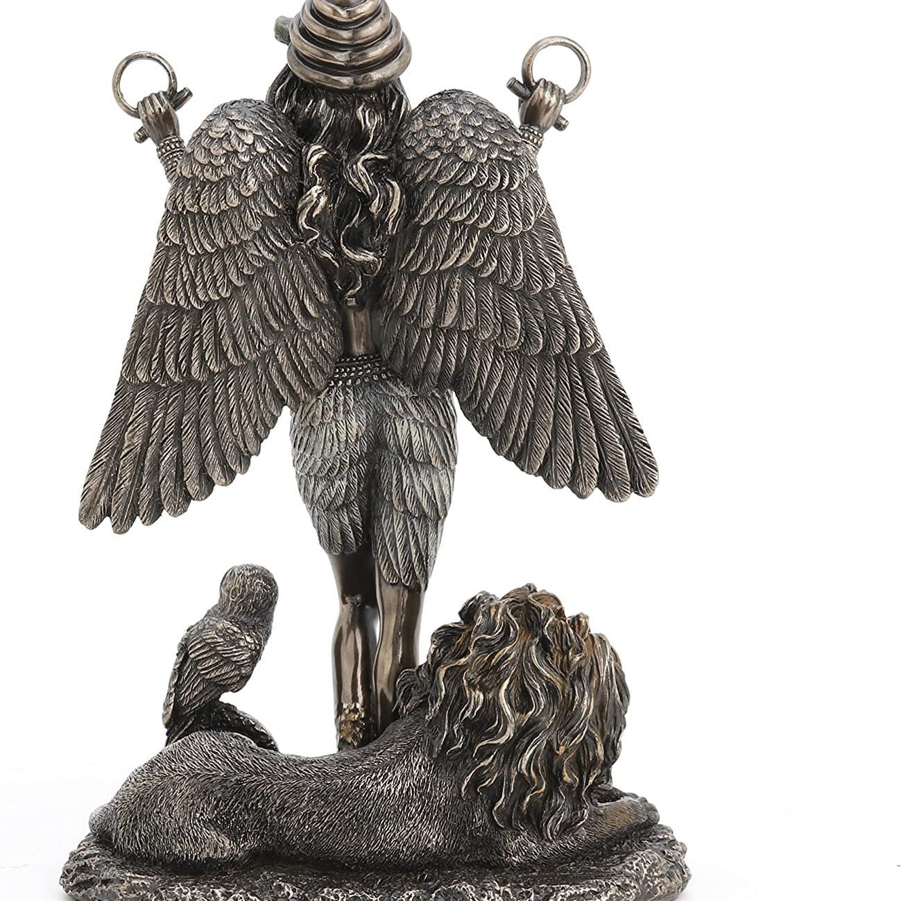 Ishtar Statue: Mesopotamian Goddess of Love and Power, Cold Cast Bronze