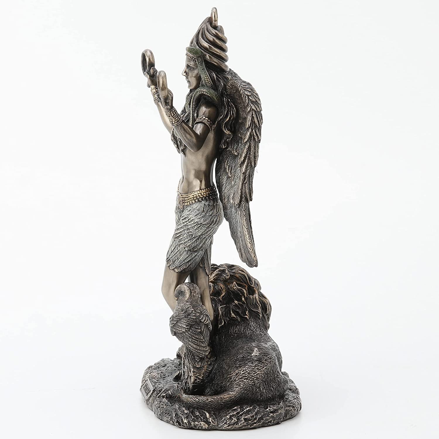 Ishtar Statue: Mesopotamian Goddess of Love and Power, Cold Cast Bronze