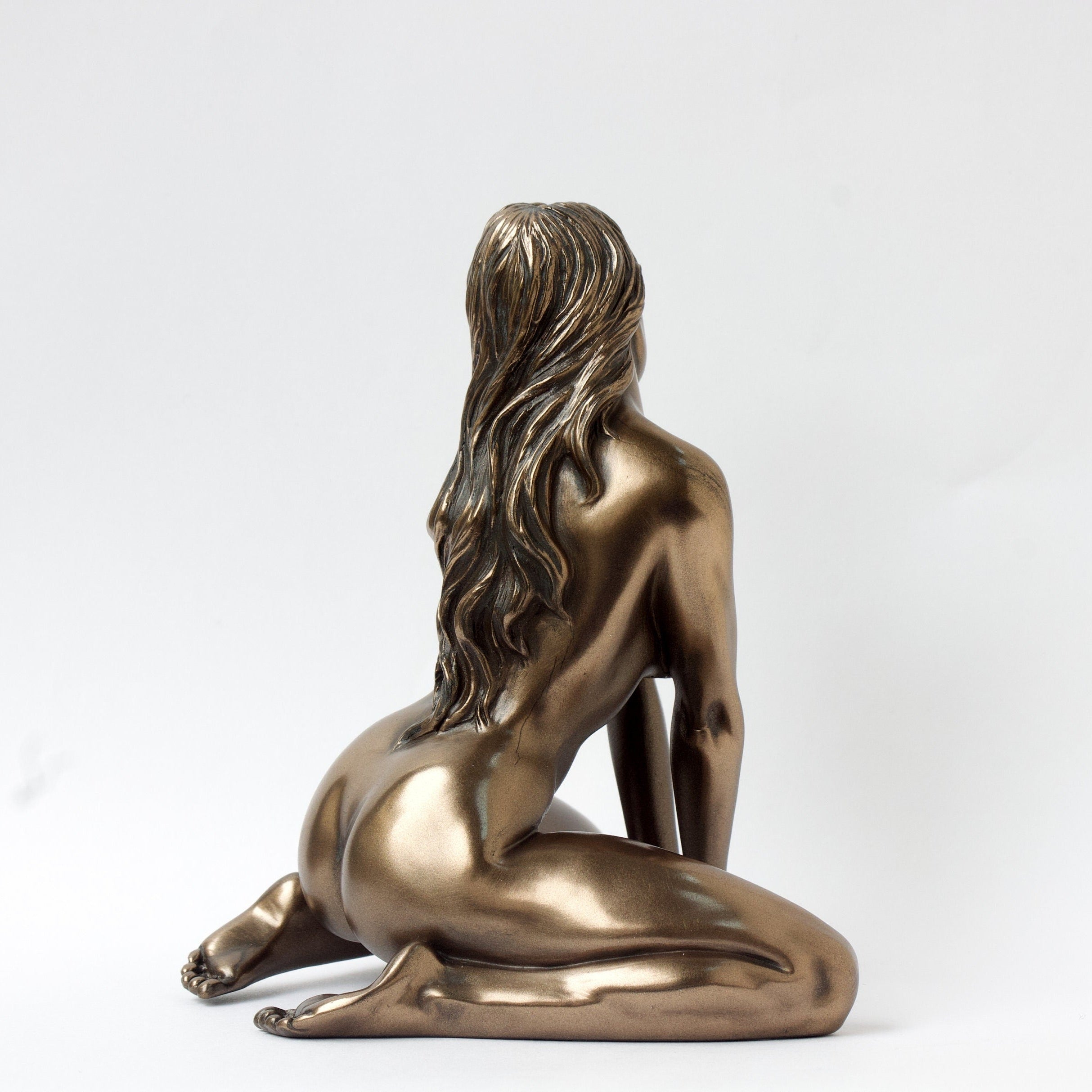 Nude Bronzed Woman Statue