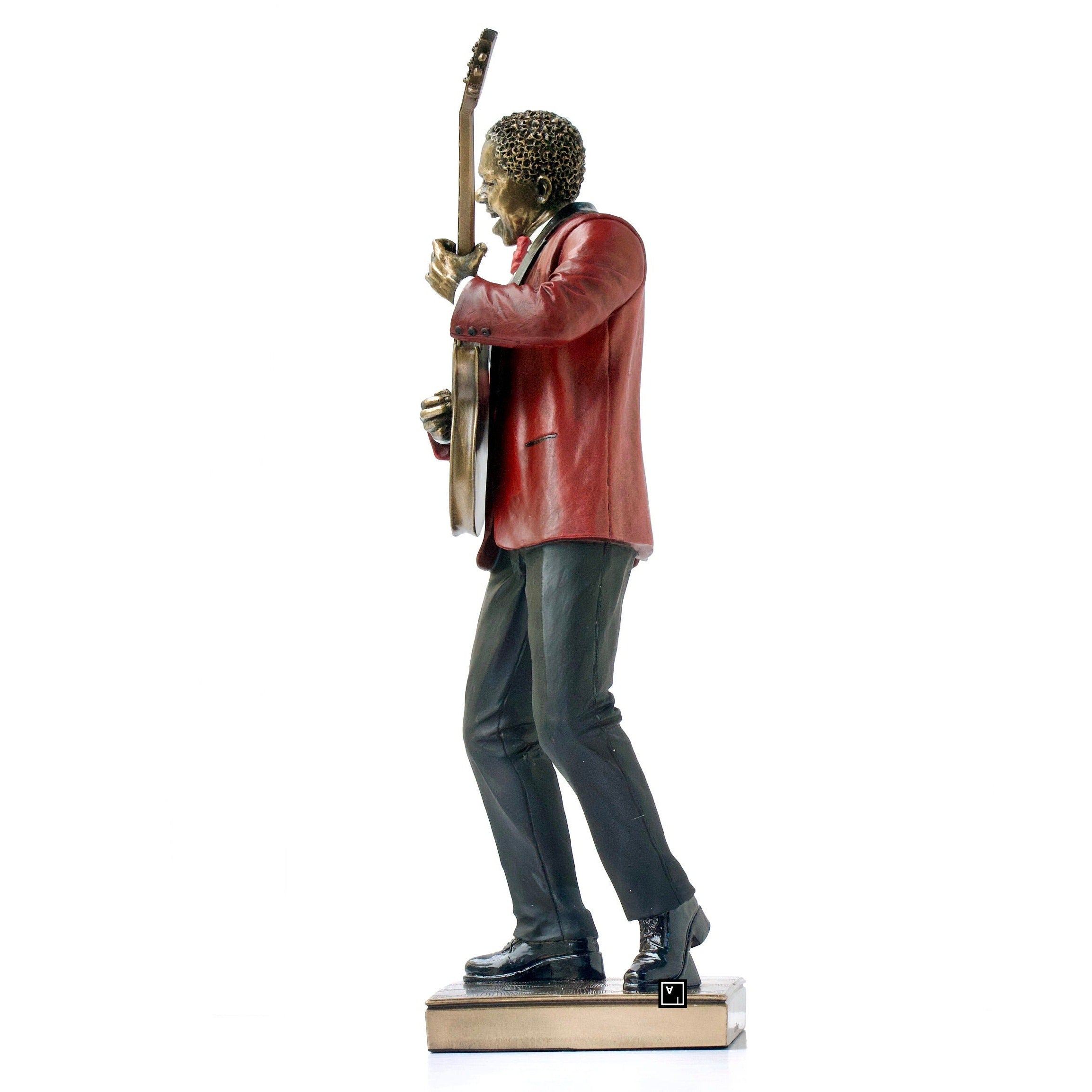 12.59 Inches Jazz Guitarist Statue.