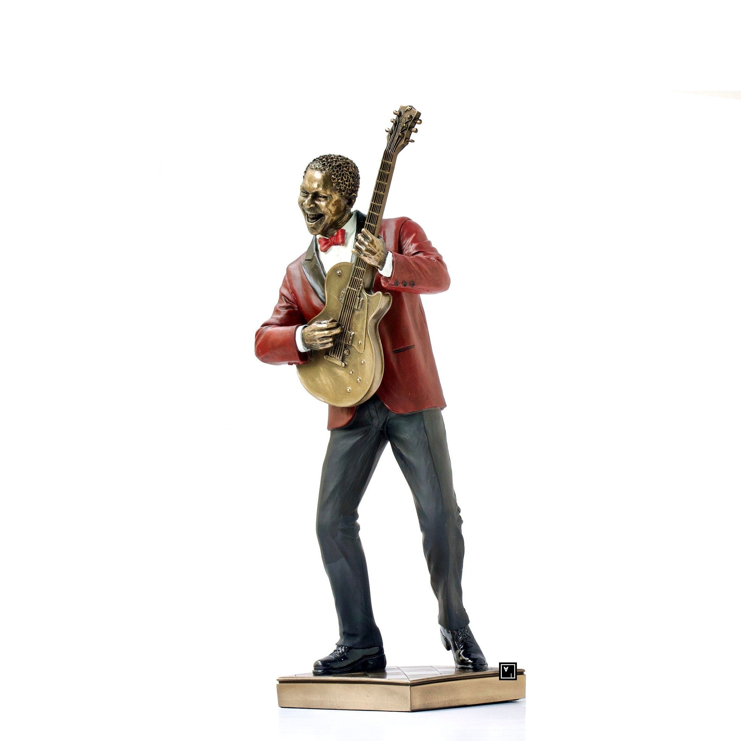 12.59 Inches Jazz Guitarist Statue.