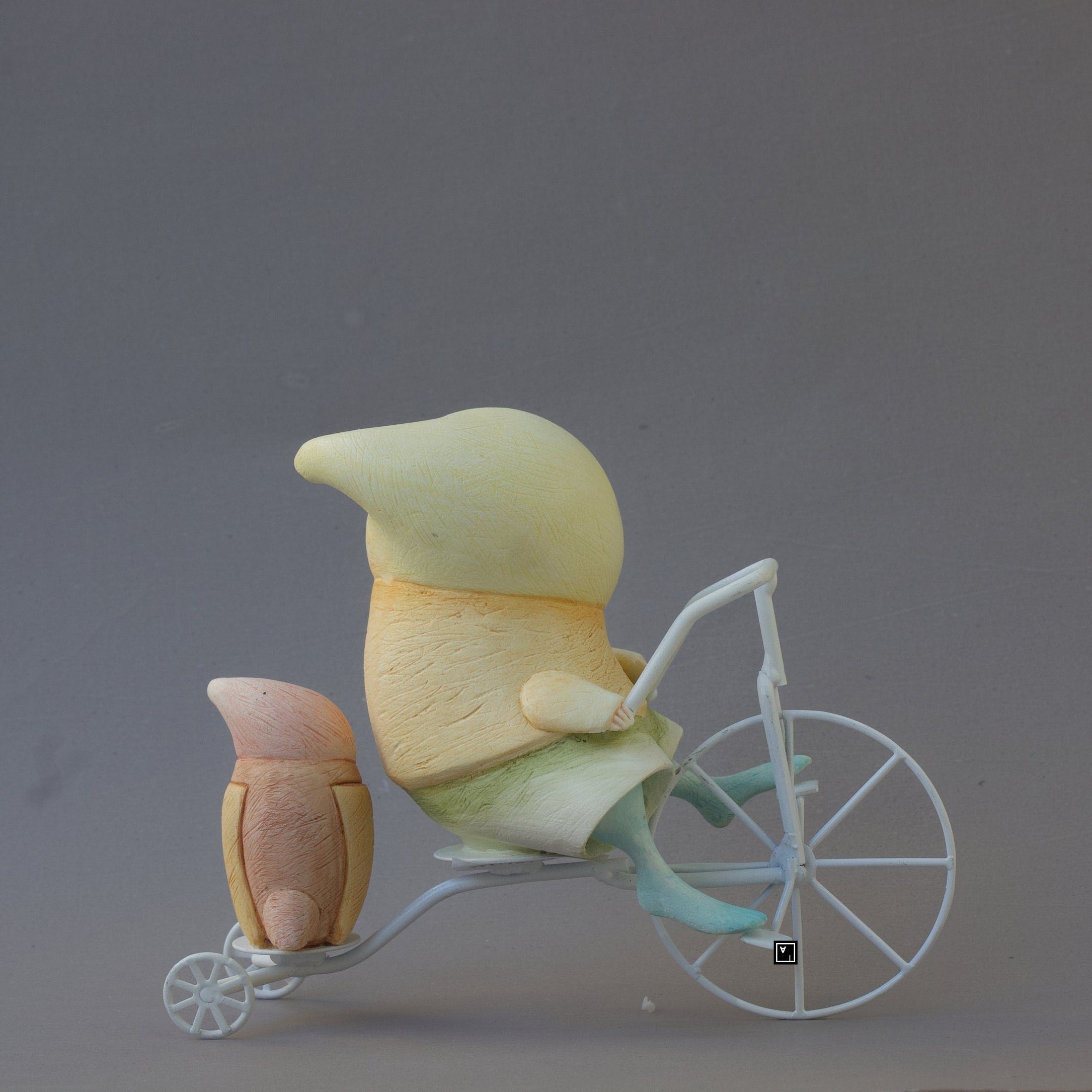 Ima Naroditskaya Art Doll Figurine: Child on Tricycle