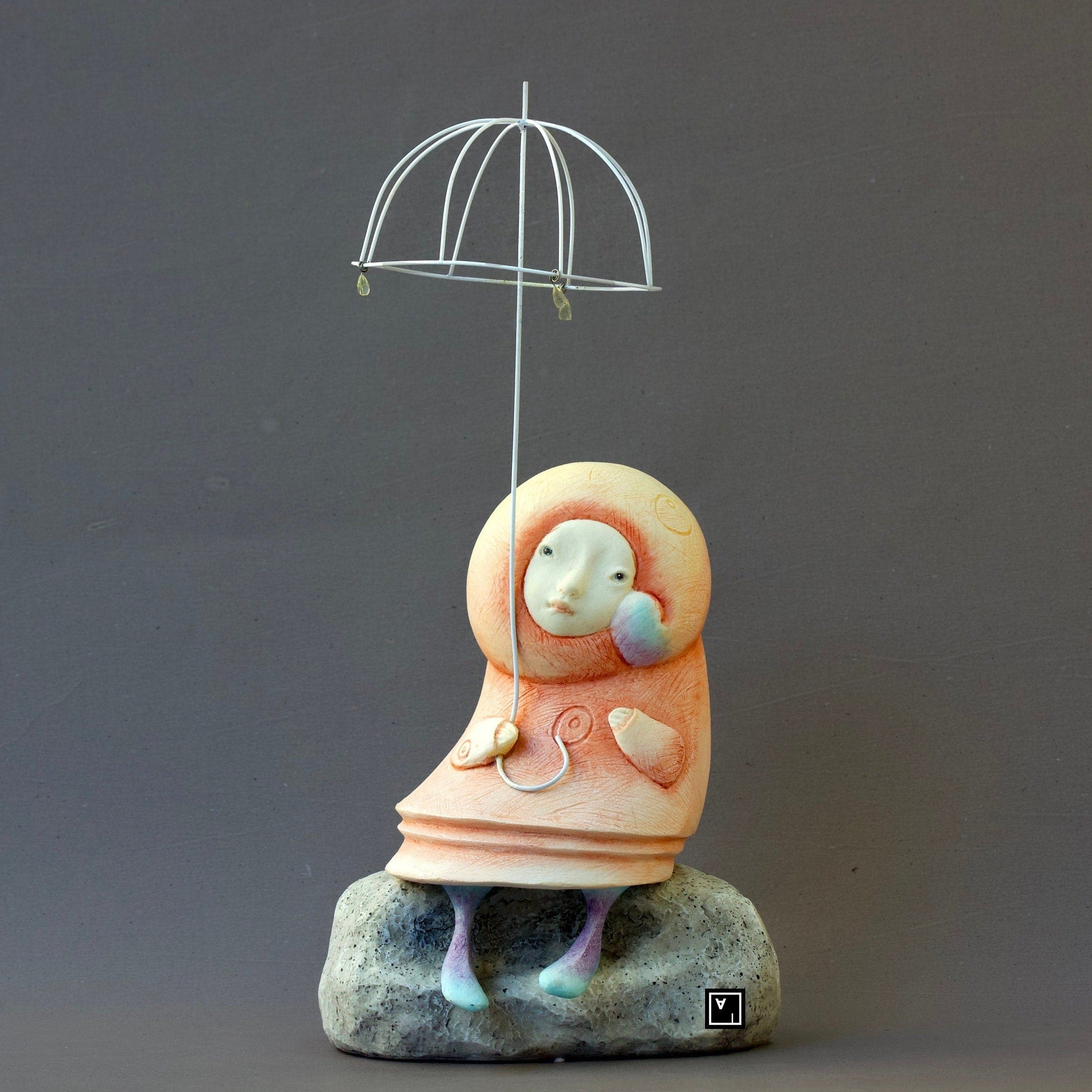 Ima Naroditskaya RAIN Doll Figurine: Child at Heart Resin Sculpture