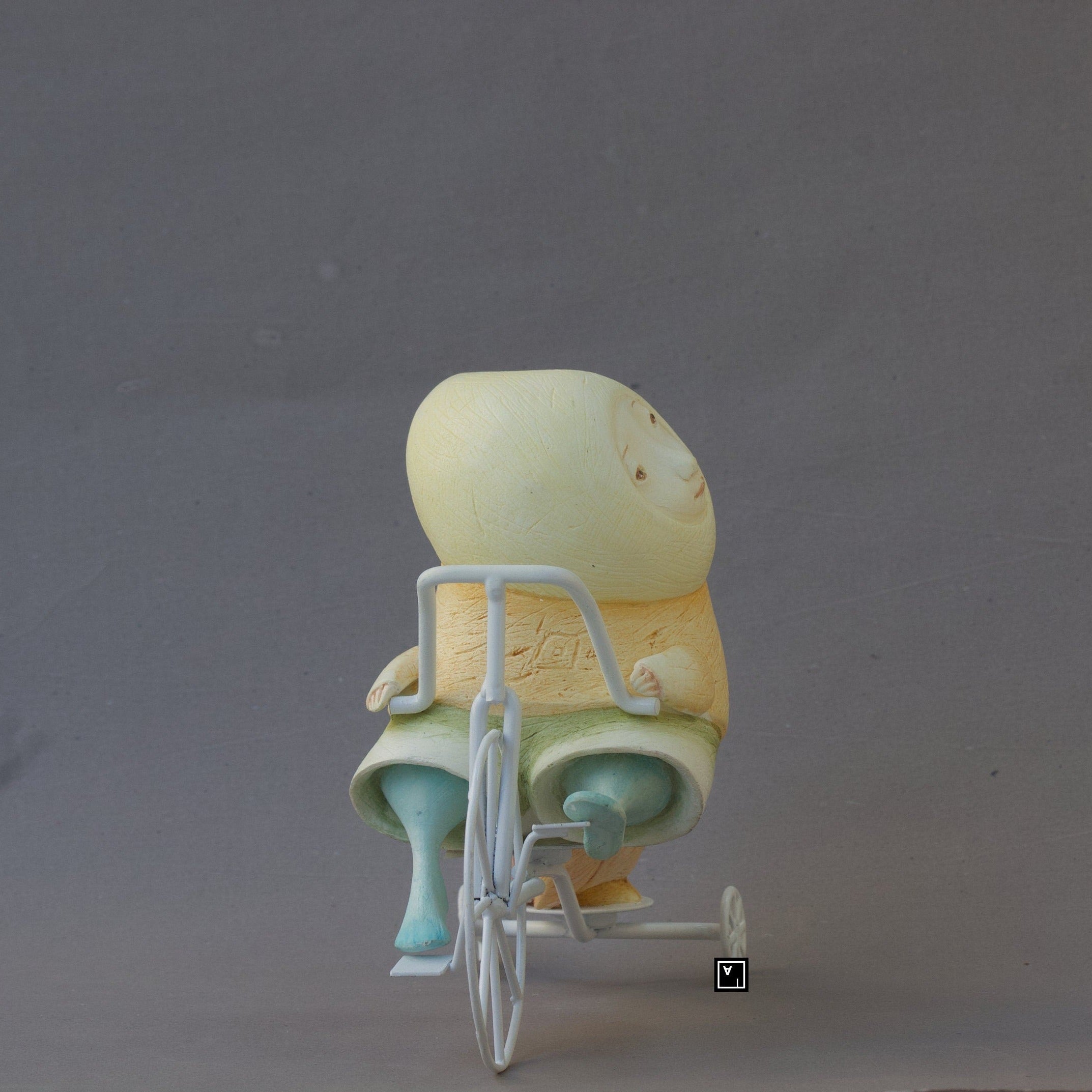 Ima Naroditskaya Art Doll Figurine: Child on Tricycle