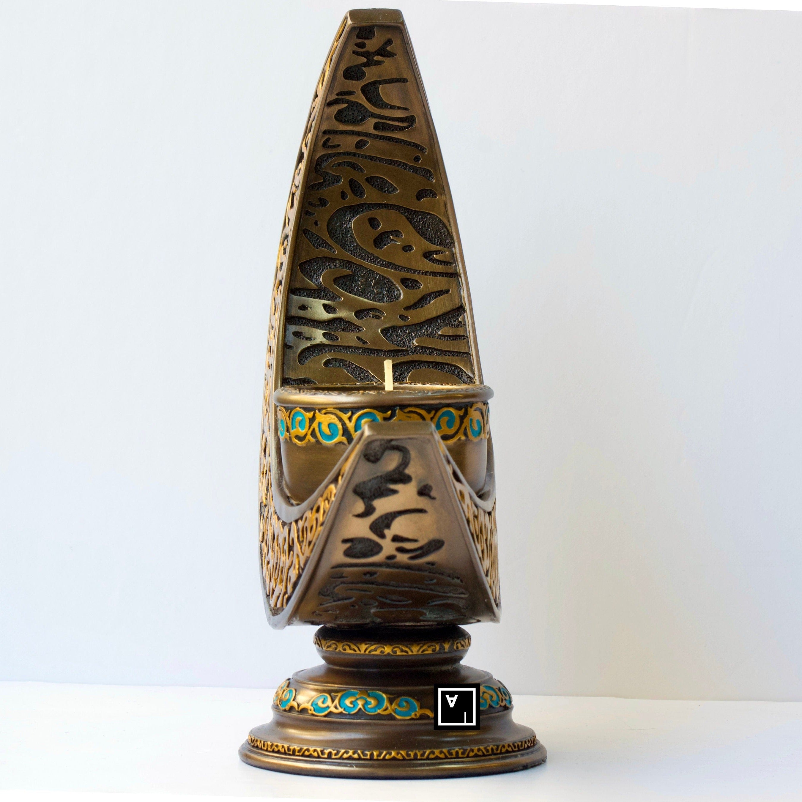 Crescent Moon Candle Holder: Handmade Islamic Decor