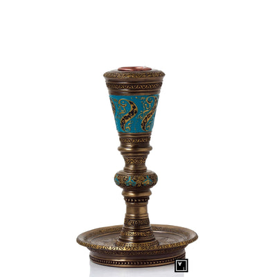 Islamic Candle Holder: Arabic Style Resin Decor (6 Inches)