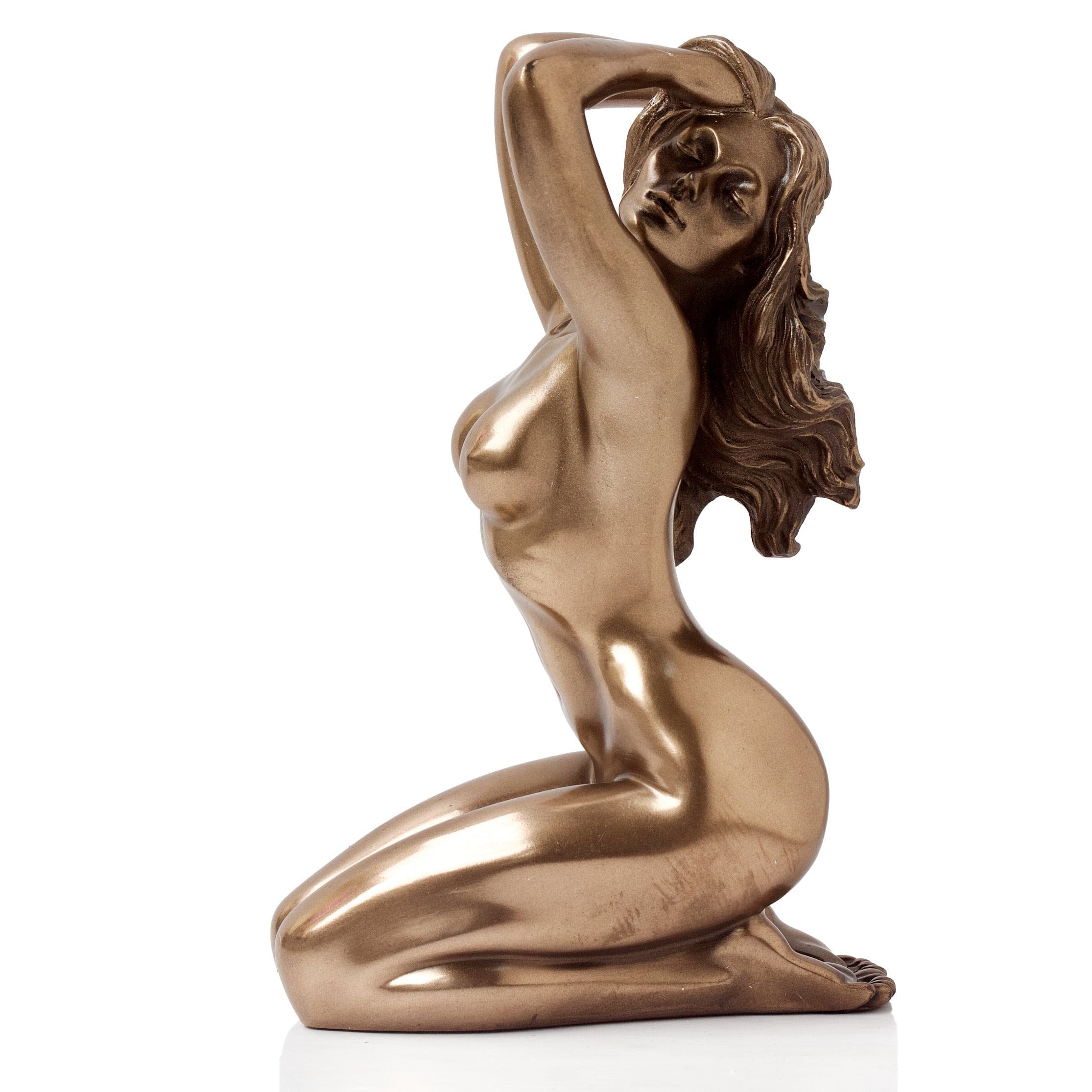 Cold Cast Bronze Nude Female Statue Figurine