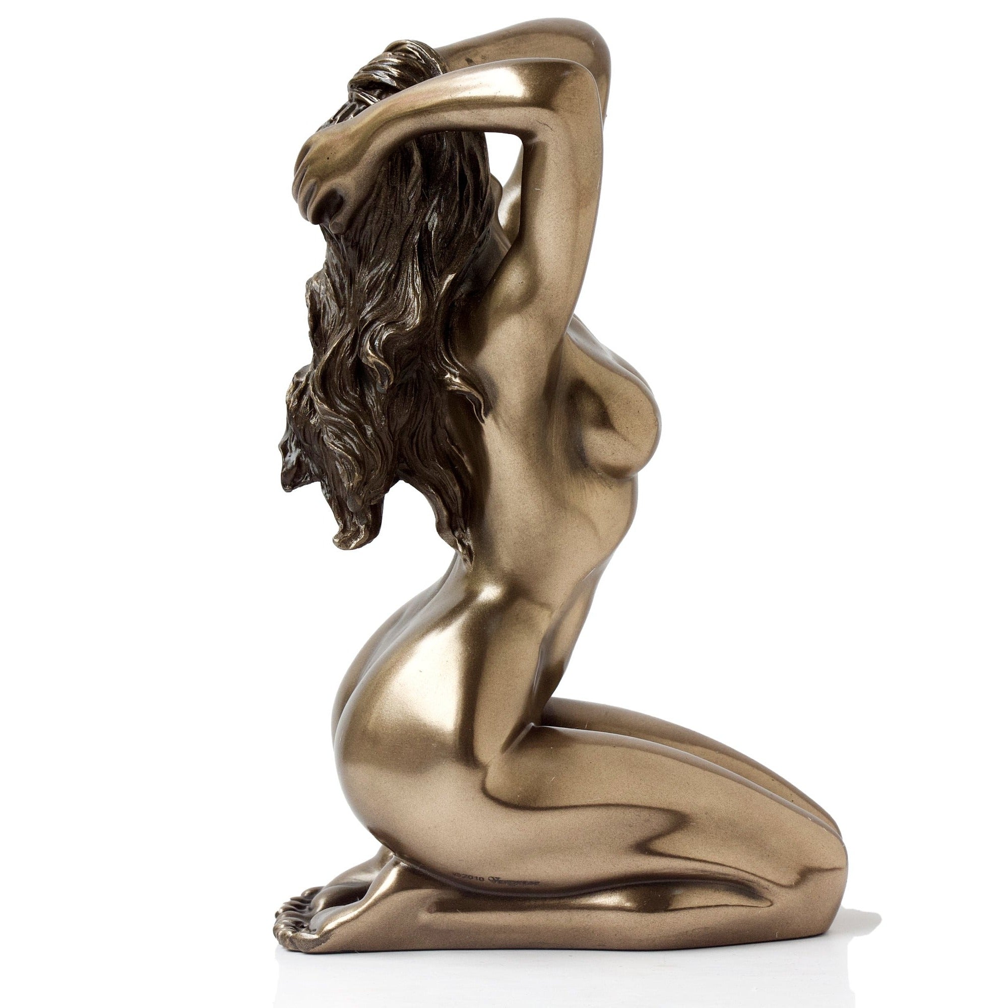 Cold Cast Bronze Nude Female Statue Figurine