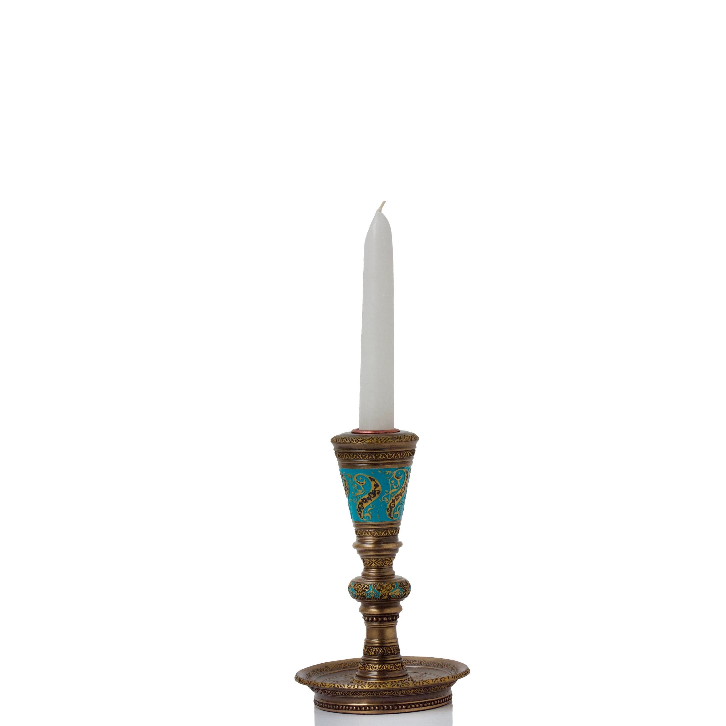 Islamic Candle Holder: Arabic Style Resin Decor (6 Inches)