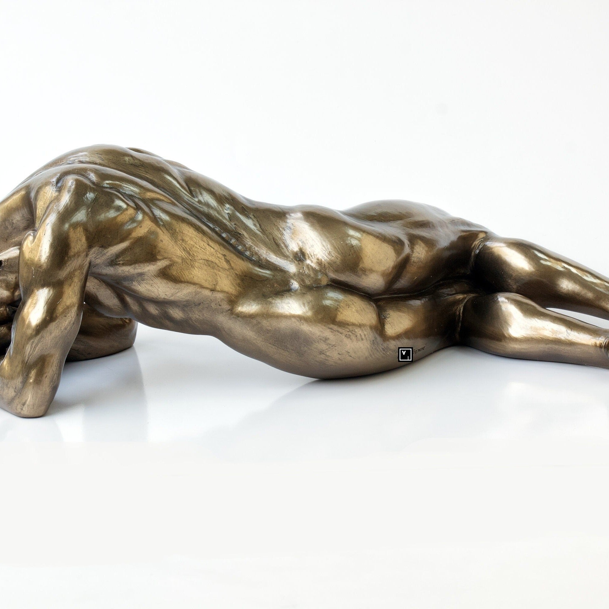 Nude Man Lying Prone Artistic Nudes Sculpture