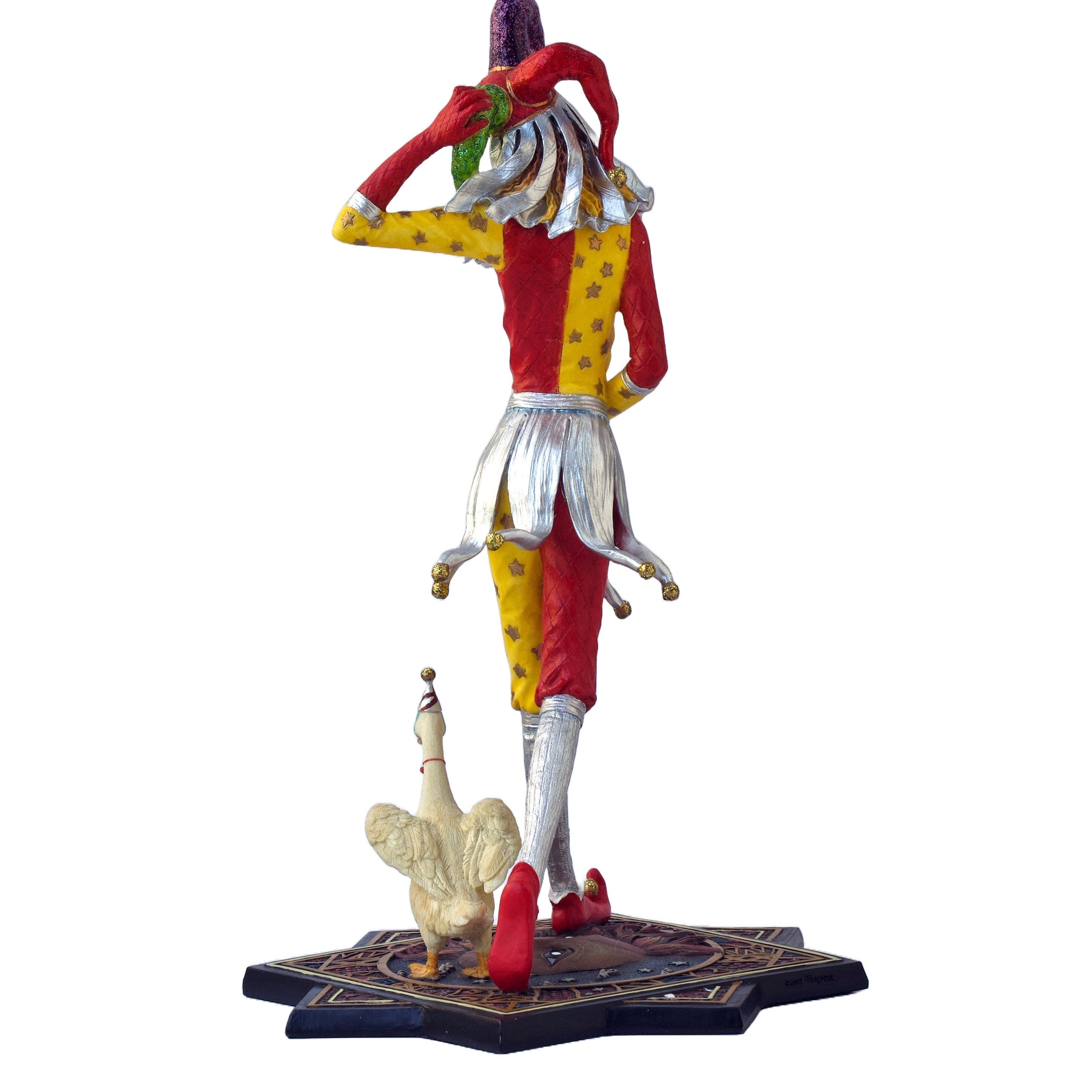 Jester Clown with Duck Figurine - Veronese Design