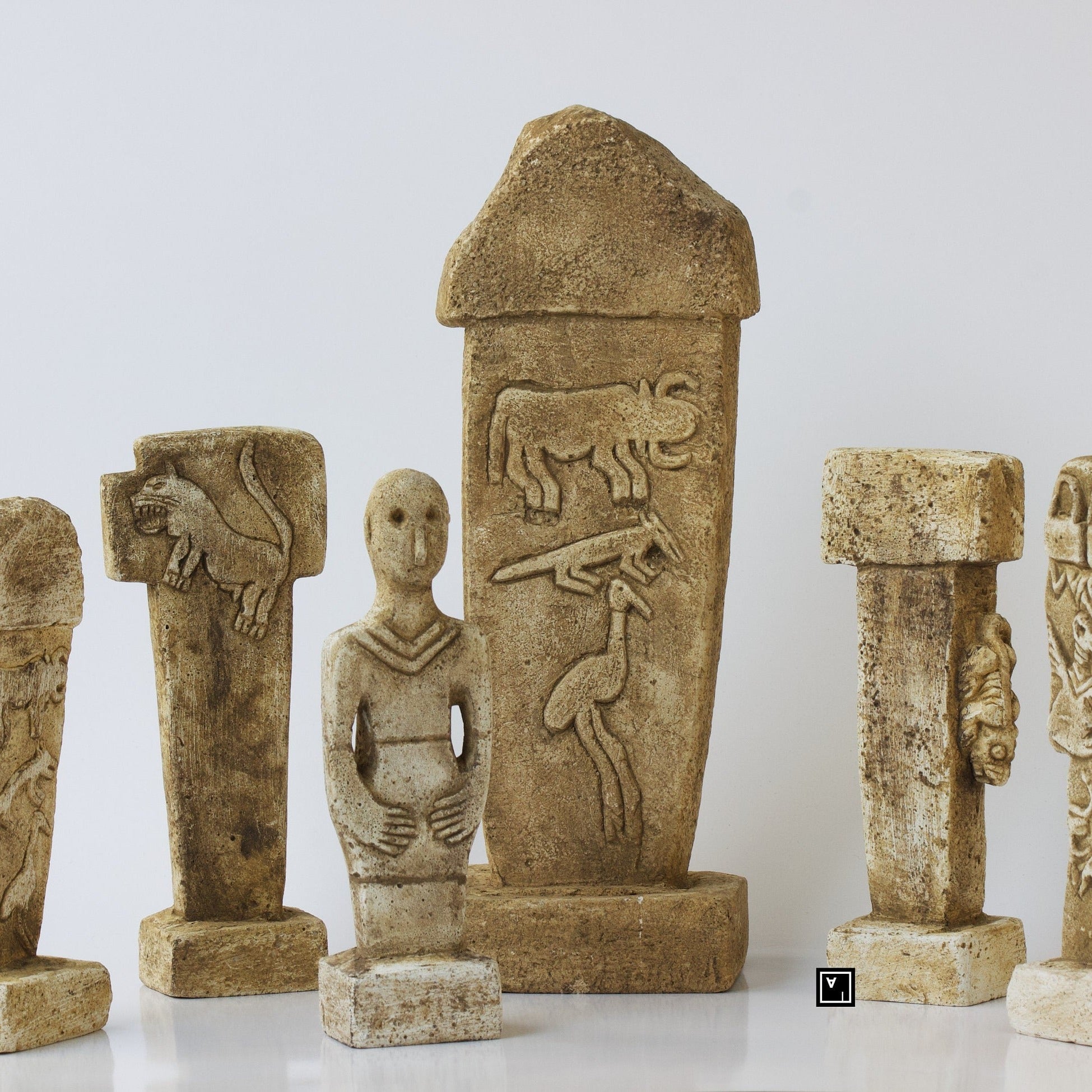 World's Oldest Temple Gobeklitepe Stones statue with Urfa Man carving from Limestone