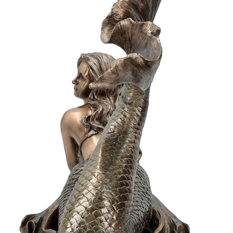 Large Lying Mermaid Statue